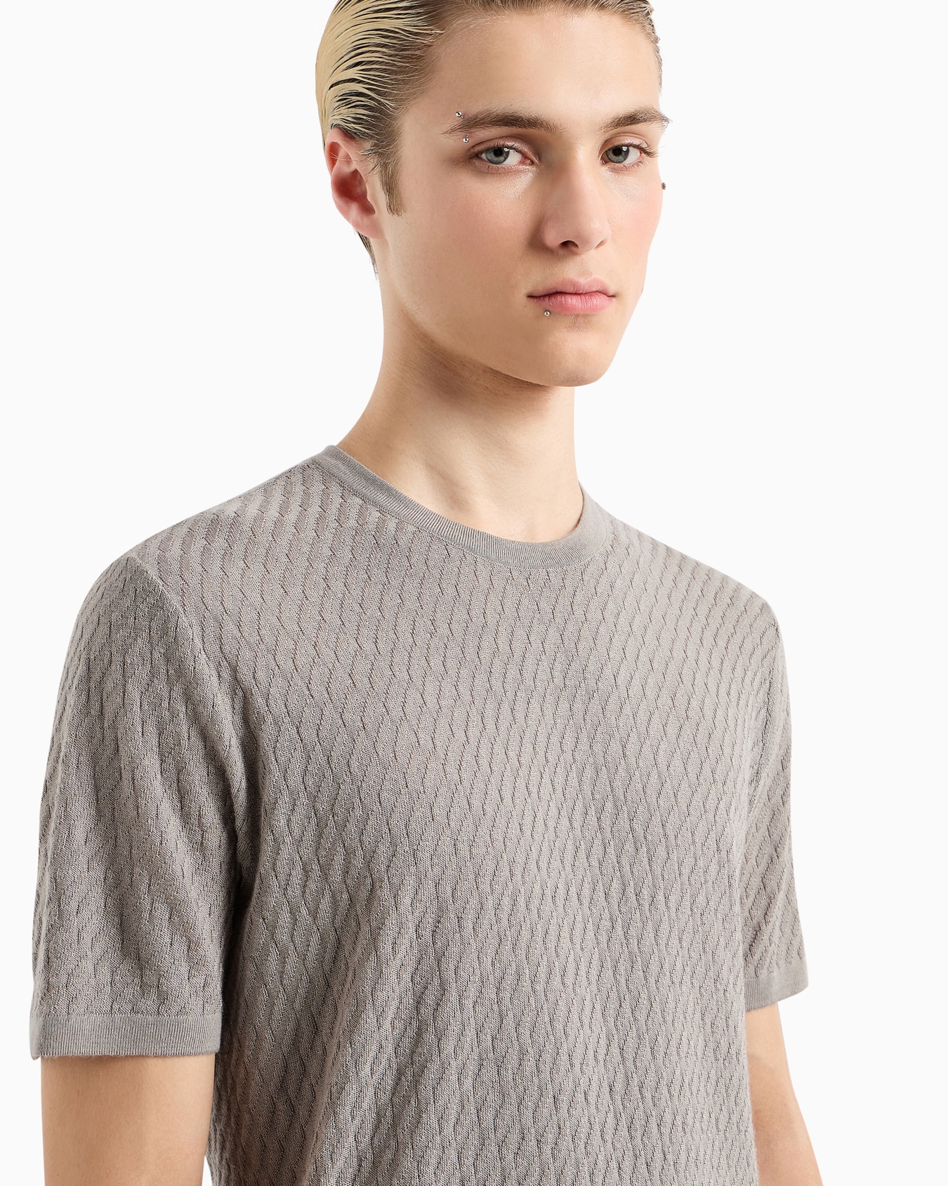 ASV embossed patterned Lyocell-blend jumper Slide 5