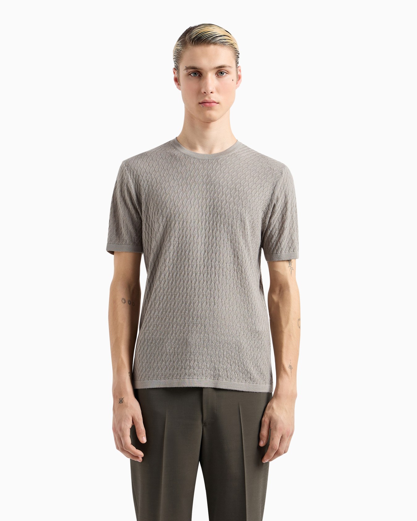 ASV embossed patterned Lyocell-blend jumper Slide 2