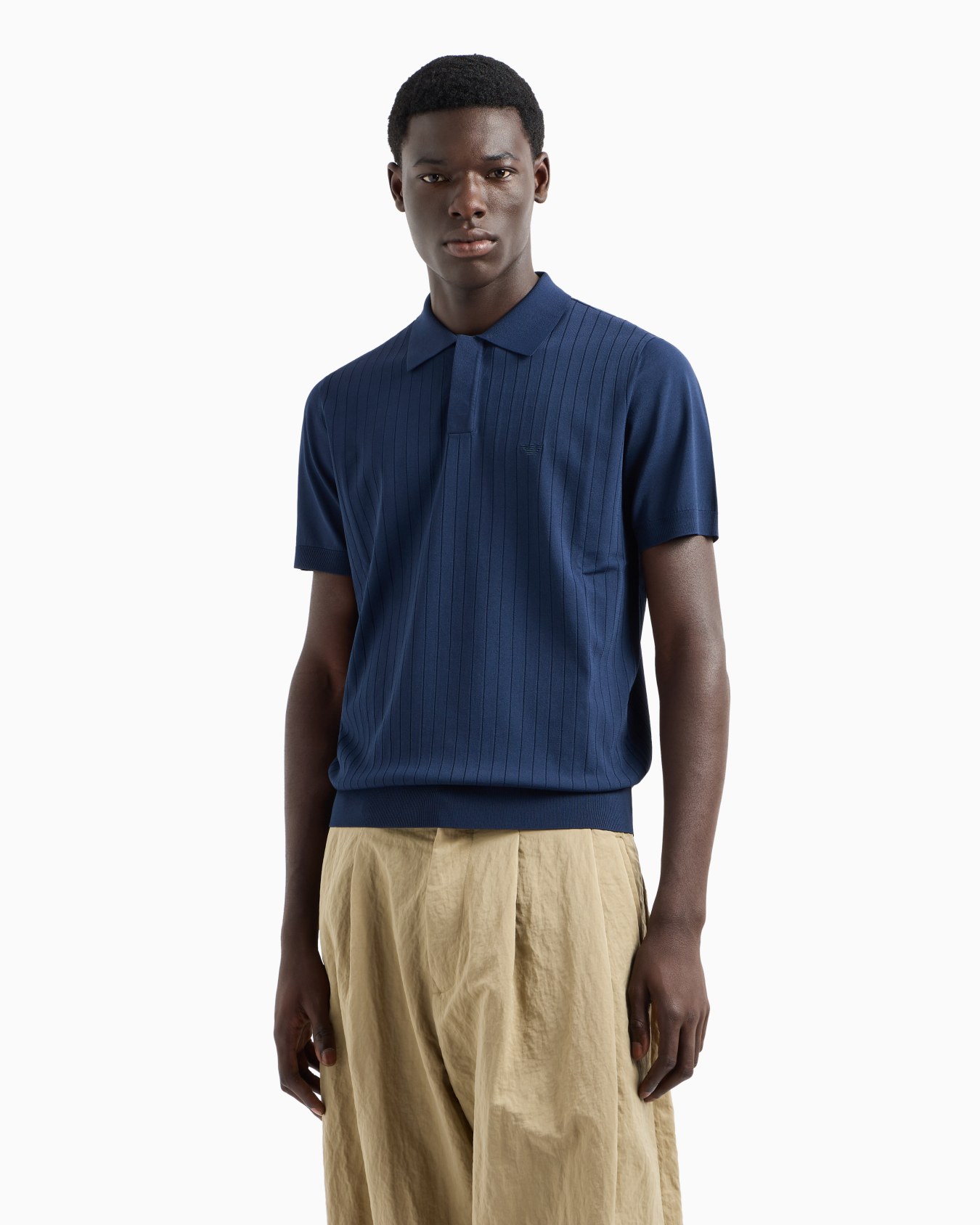 Polokragenpullover aus Viskose in Interlock Folie 1