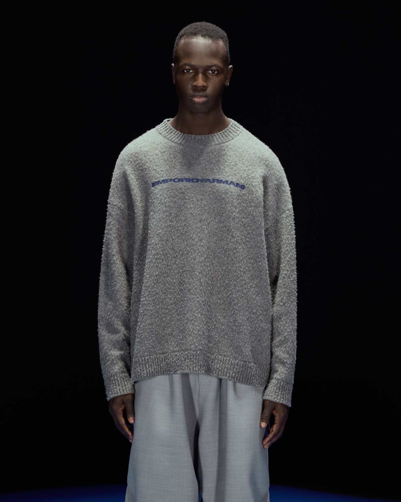 ASV Black Blue capsule collection brushed wool jumper Slide 2