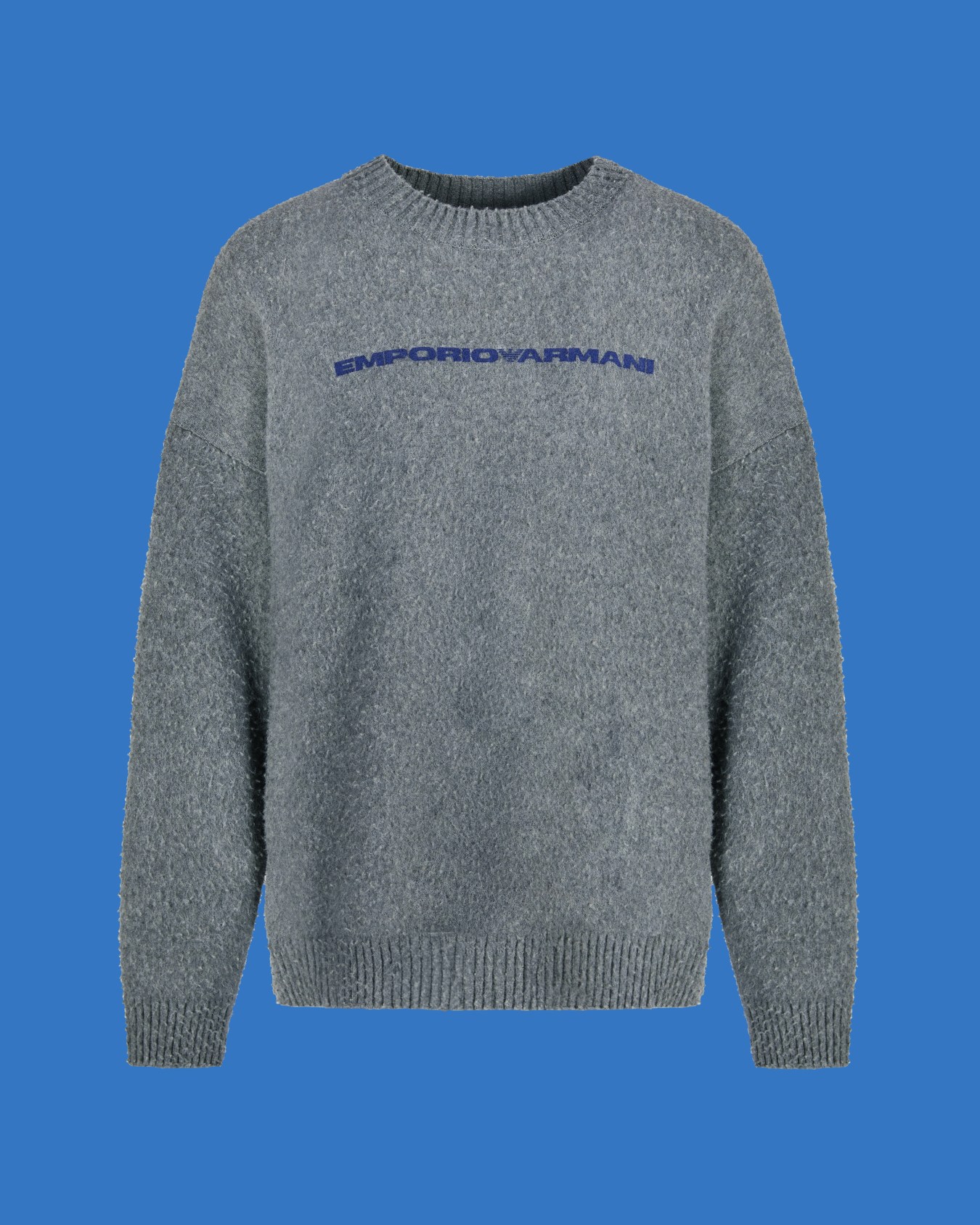 ASV Black Blue capsule collection brushed wool jumper Slide 0