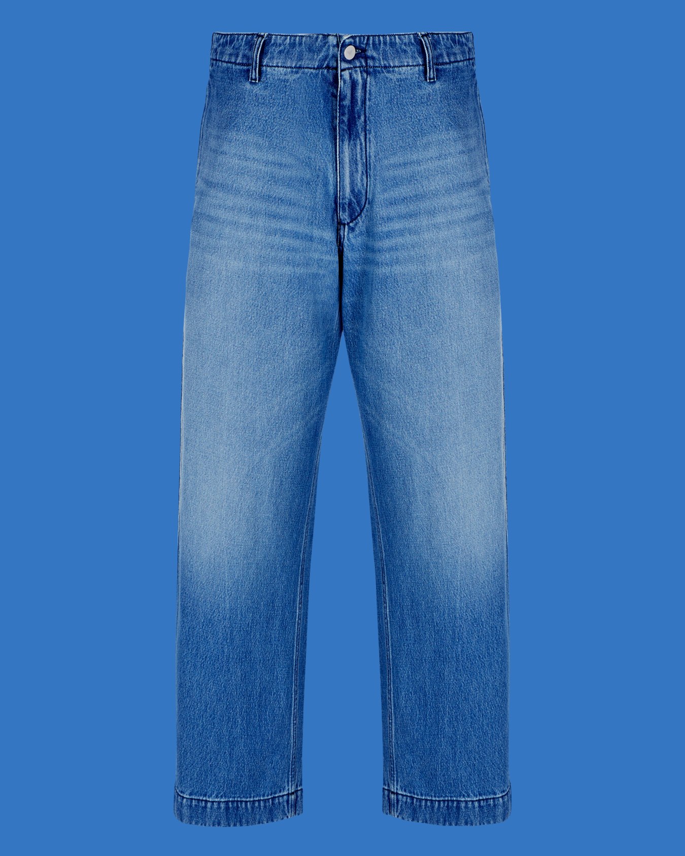 Denim-Jeans aus der Black Blue ASV-Sonderkollektion, mit Vintage-Effekt und Print Folie 0
