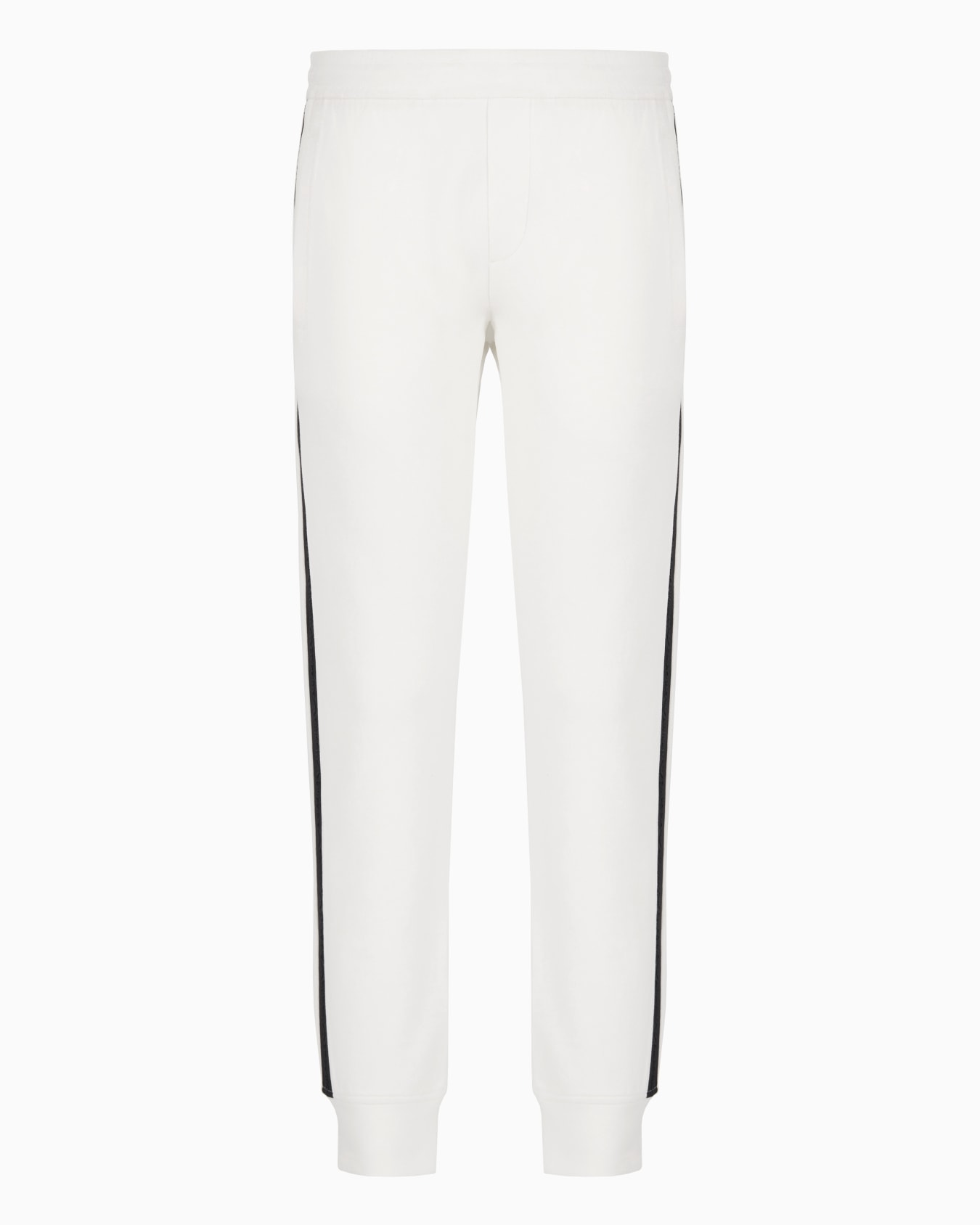 Pantalon de jogging en jersey double avec bande logotypée Diapositive 0