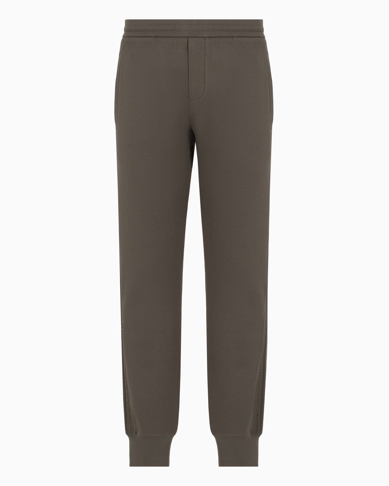 Pantalon de jogging en jersey double avec bande logotypée Diapositive 0