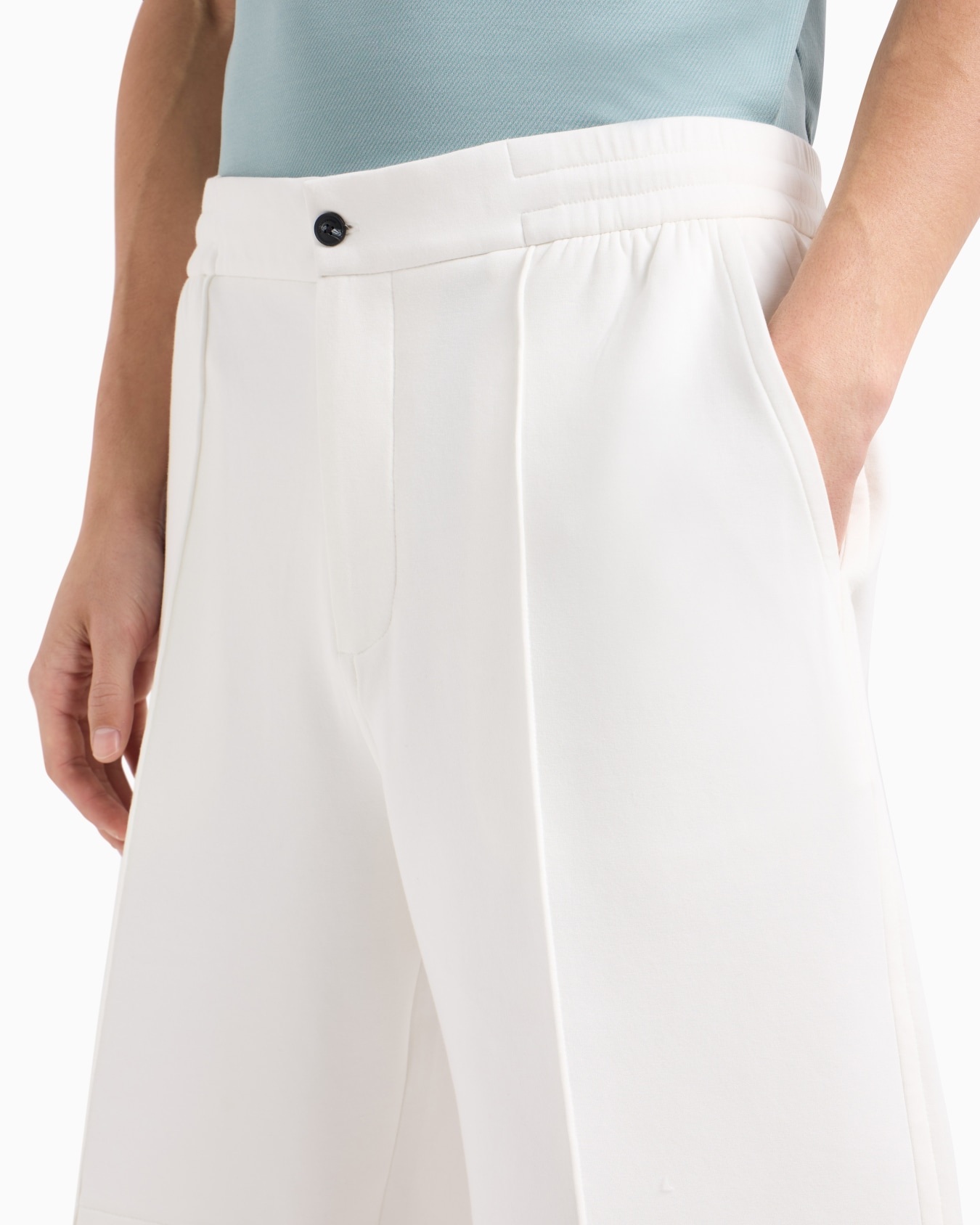 Double-jersey Bermuda shorts with ribs Slide 4
