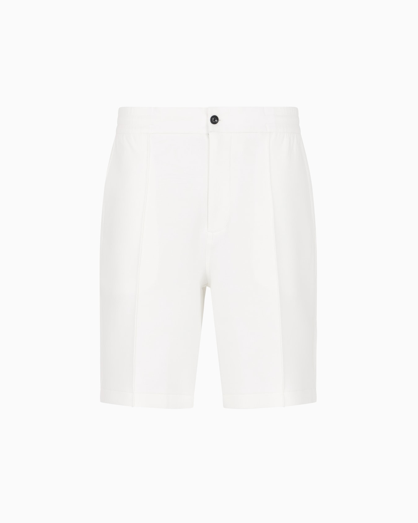 Double-jersey Bermuda shorts with ribs Slide 0