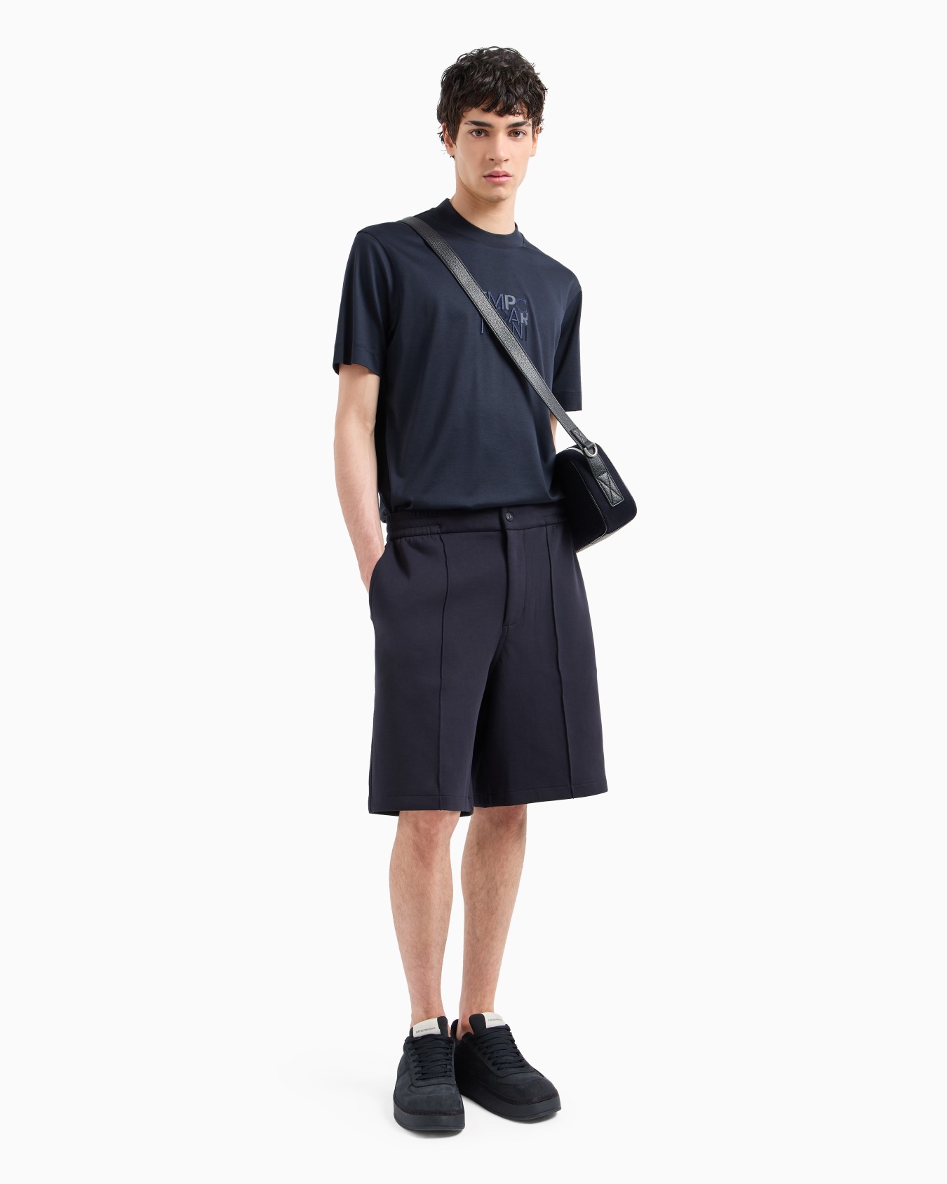 Double-jersey Bermuda shorts with ribs Slide 3