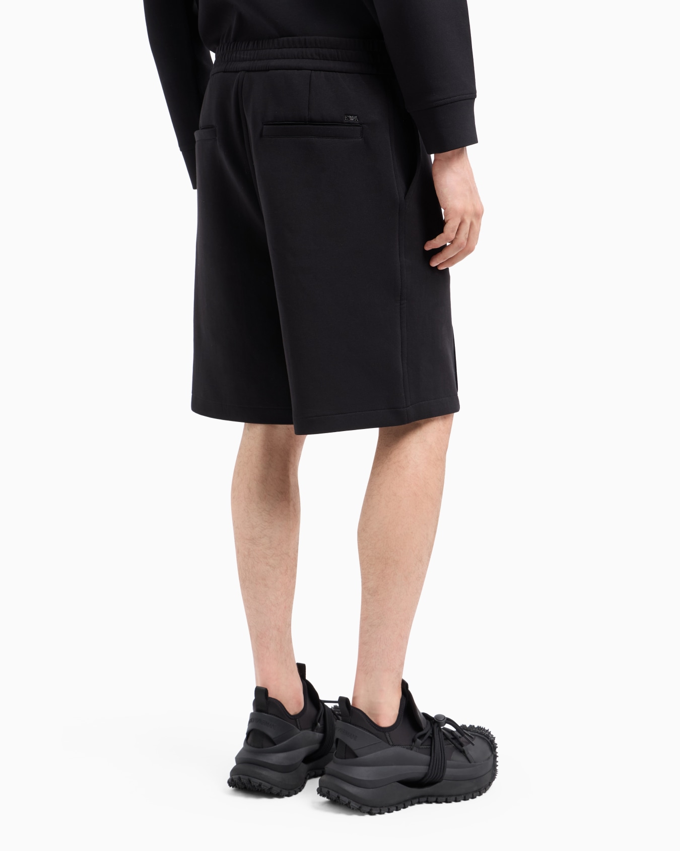 Double-jersey Bermuda shorts with ribs Slide 2