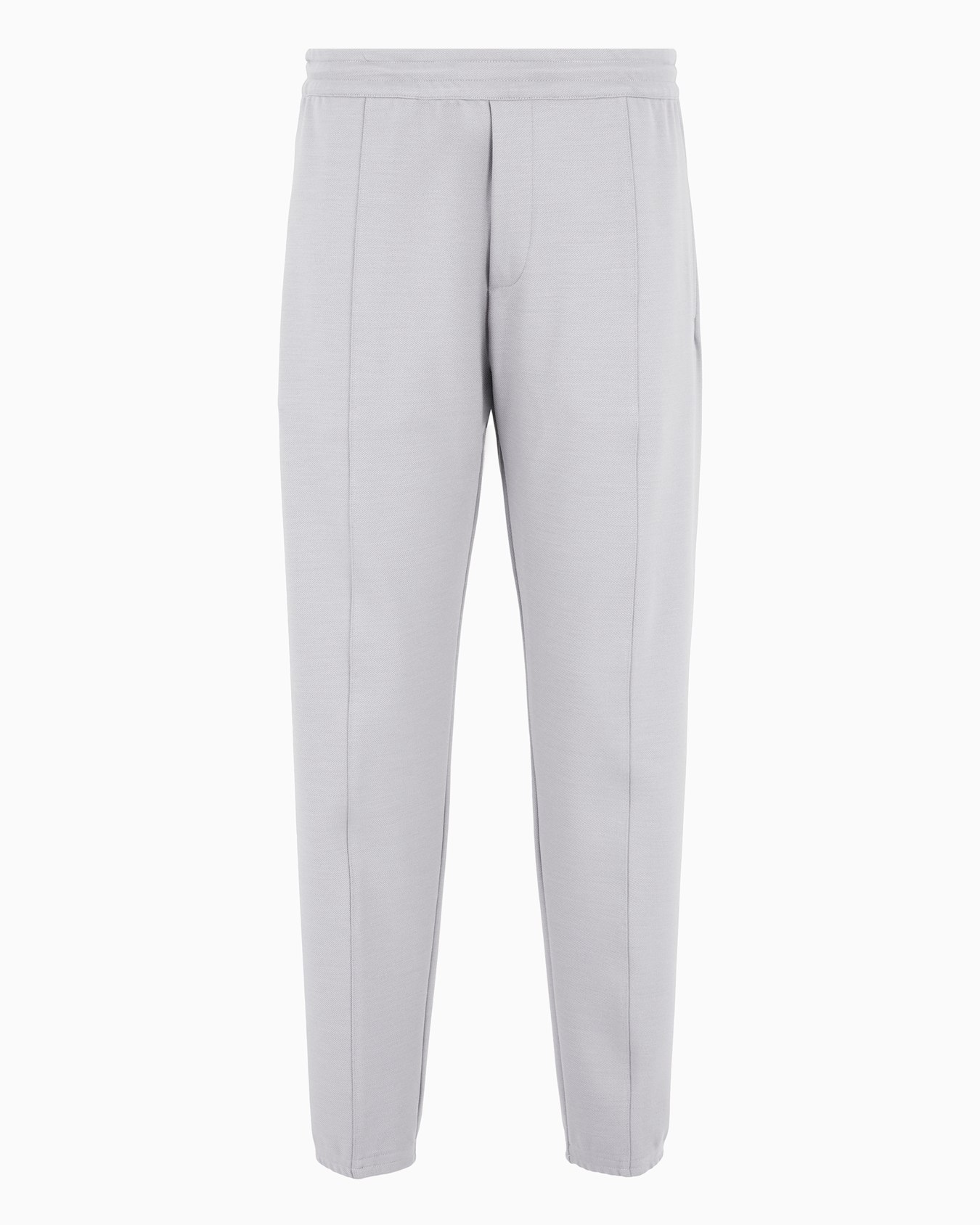 Pantalon de jogging avec nervures en mélange de laine et jersey doux Diapositive 0