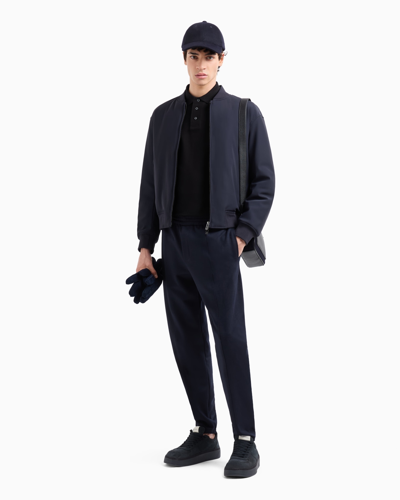 Cosy wool-blend jersey joggers with ribbing Slide 3