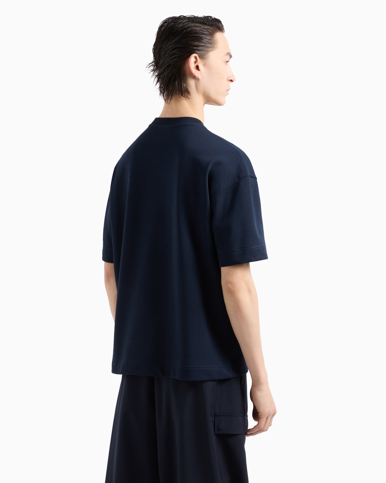 Lightweight jersey short-sleeved sweatshirt with Iceberg and logo print Slide 2