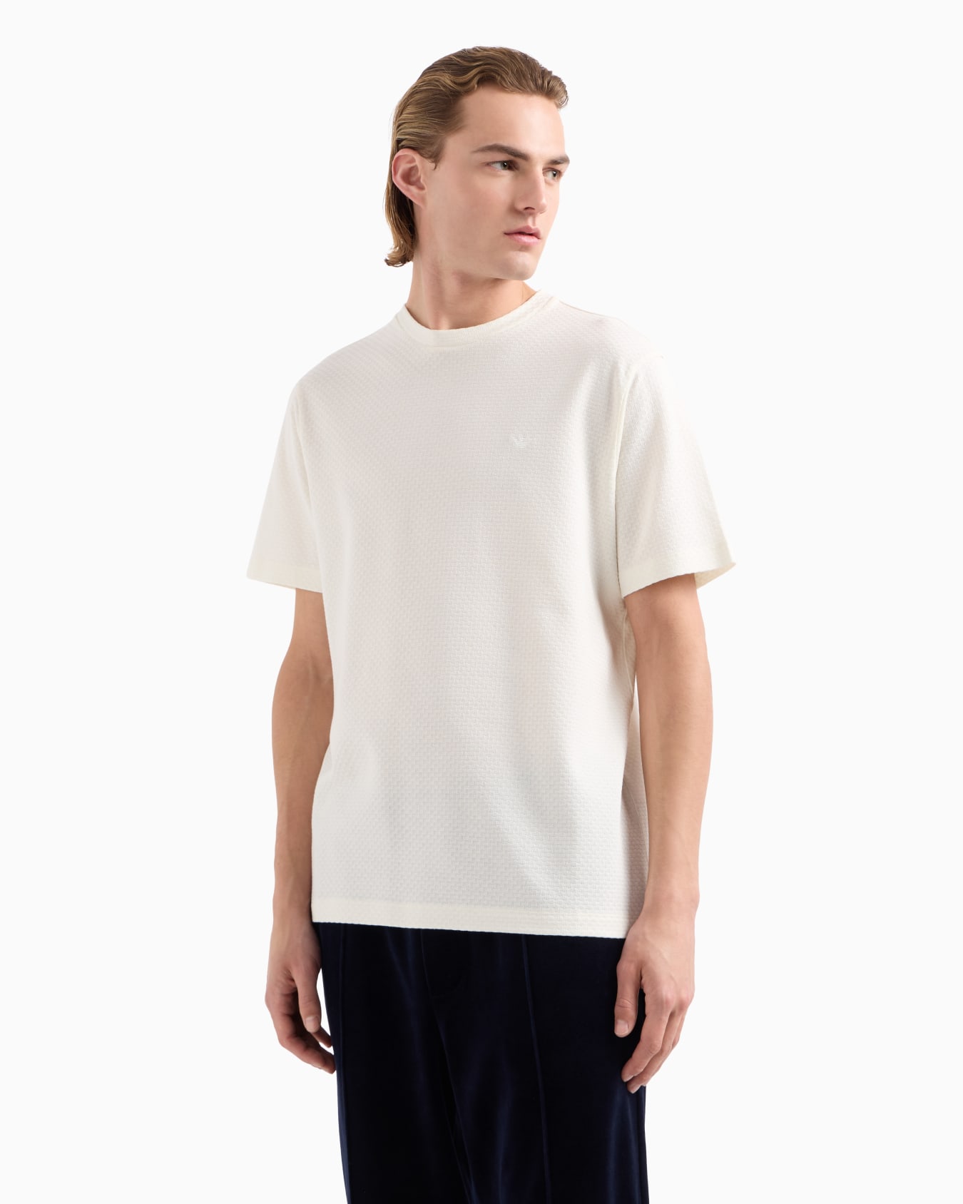 Jacquard jersey T-shirt Slide 1