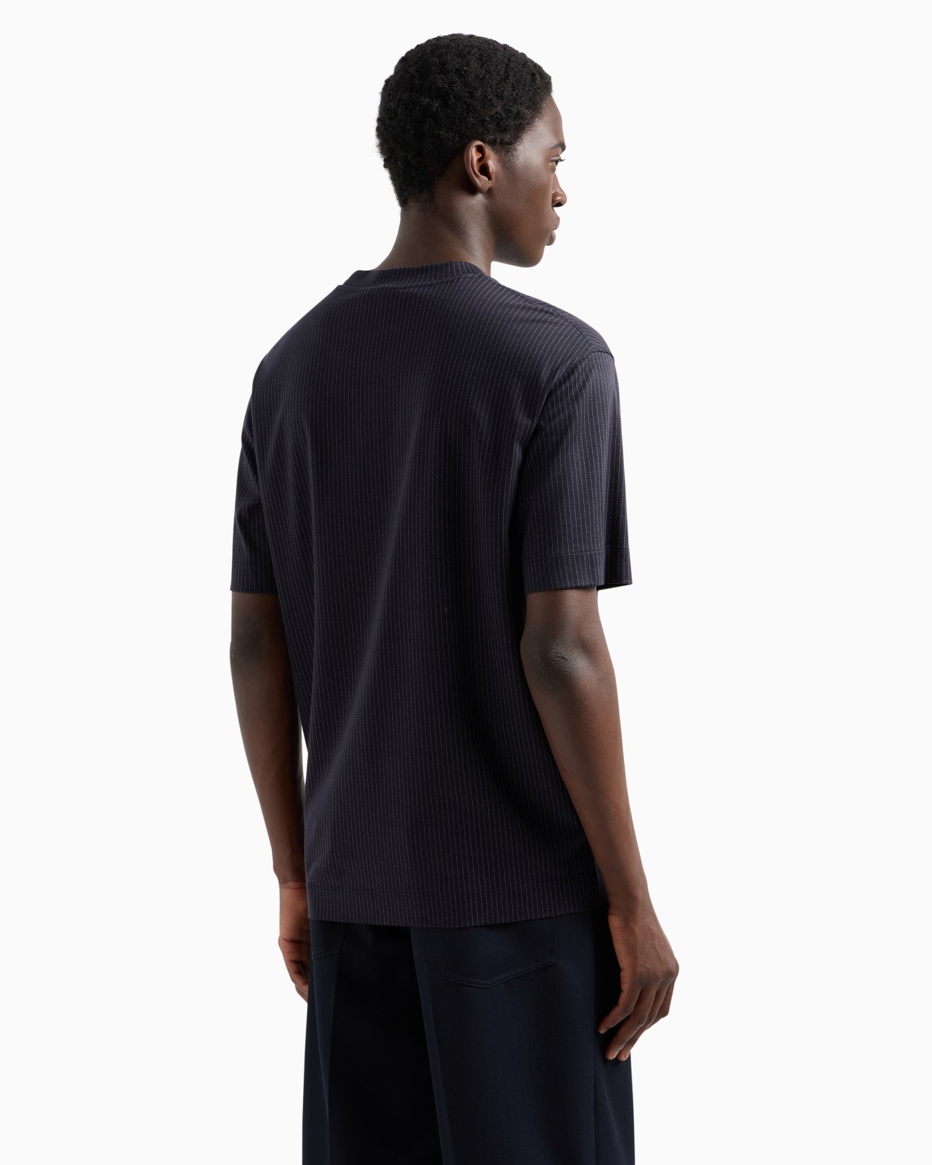 ASV Lyocell-blend jersey striped T-shirt Slide 2