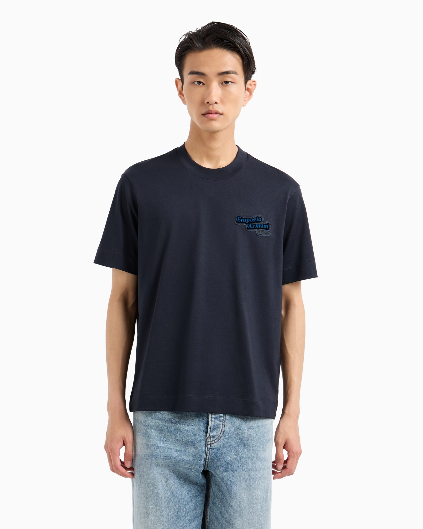 ASV lightweight jersey T-shirt with embossed logo patch Slide 1