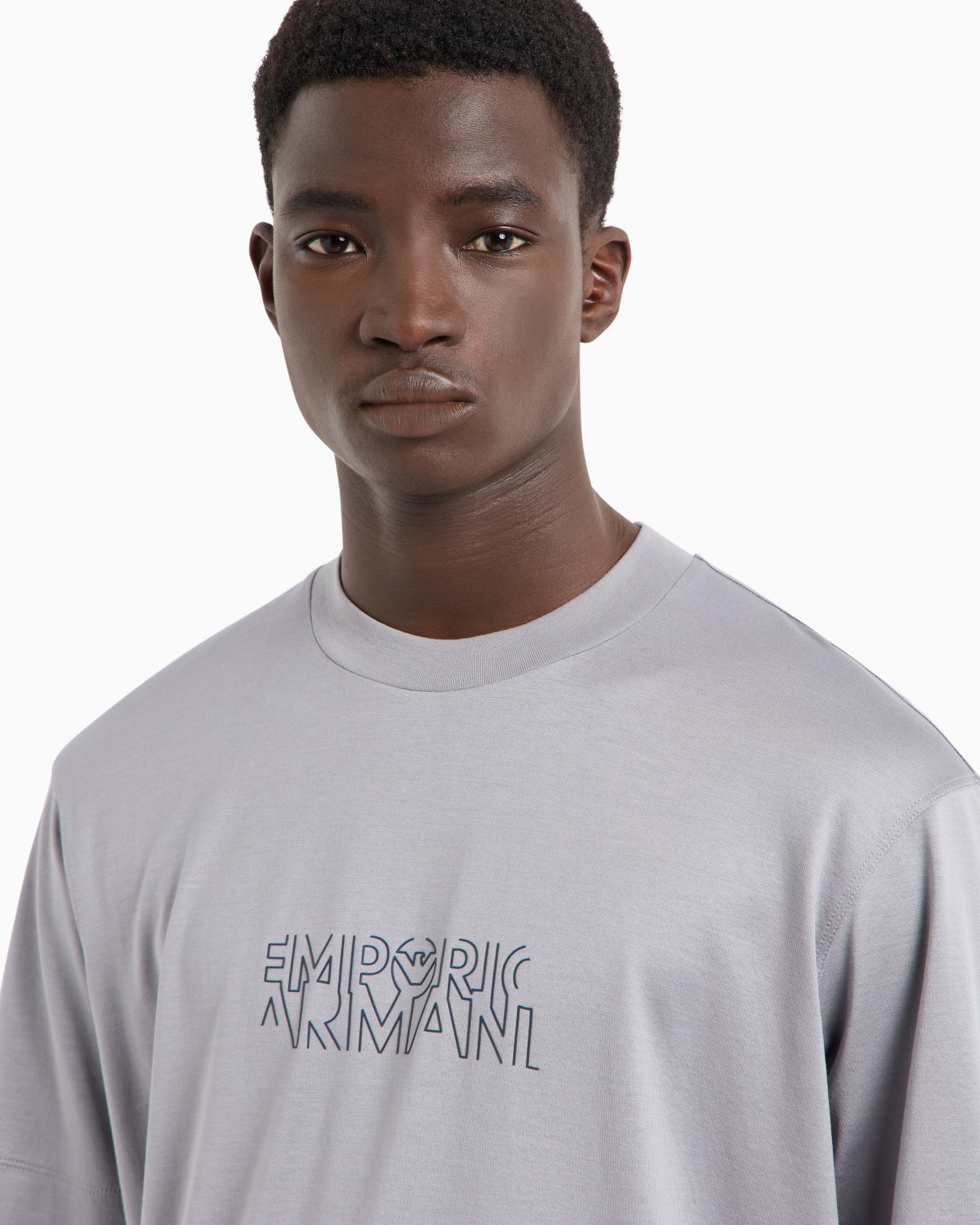 T-shirt à message imprimé émeraude 