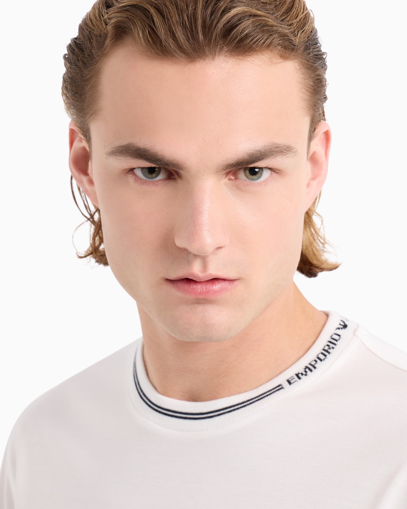 ASV Lyocell-blend jersey jumper with logo on collar Slide 4