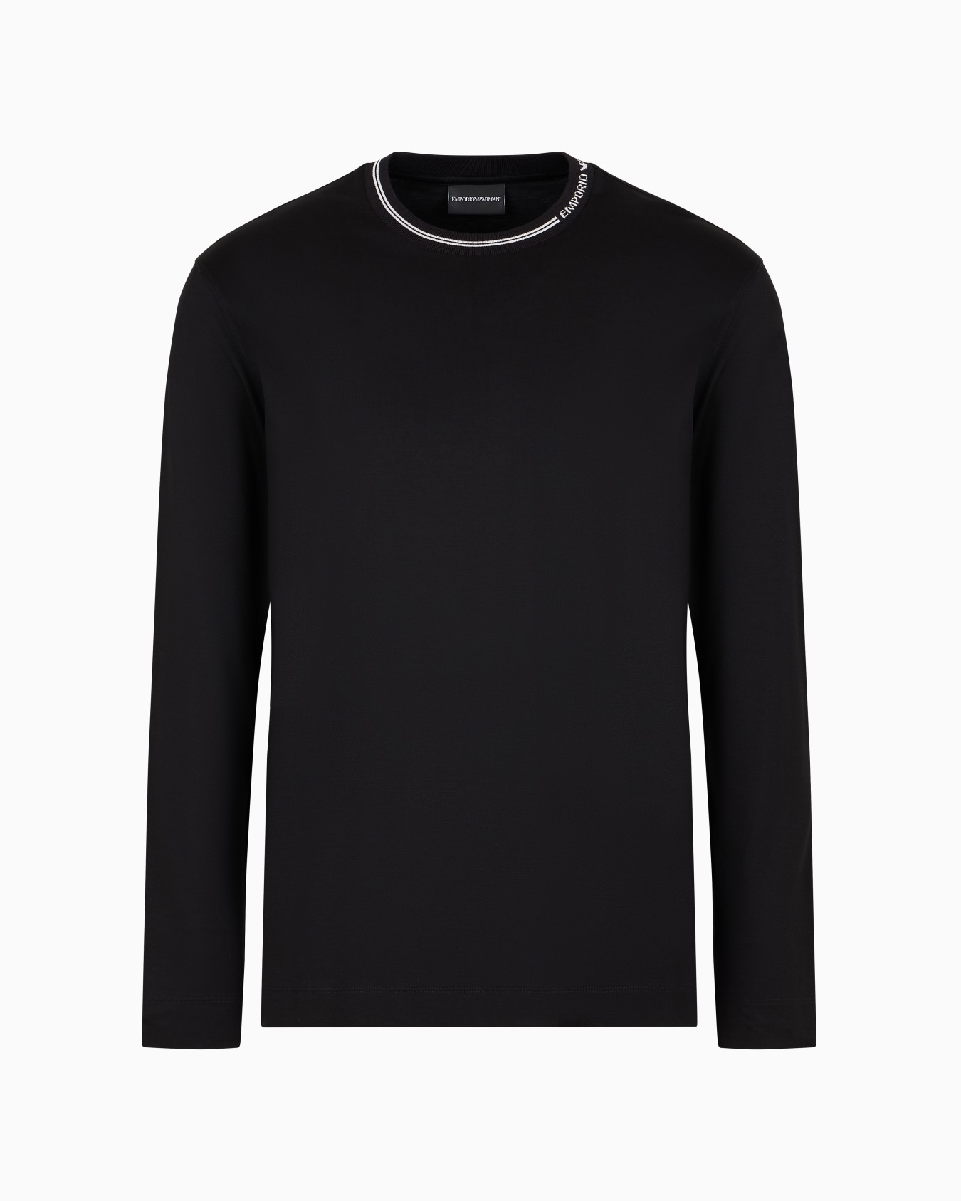 ASV Lyocell-blend jersey jumper with logo on collar Slide 0