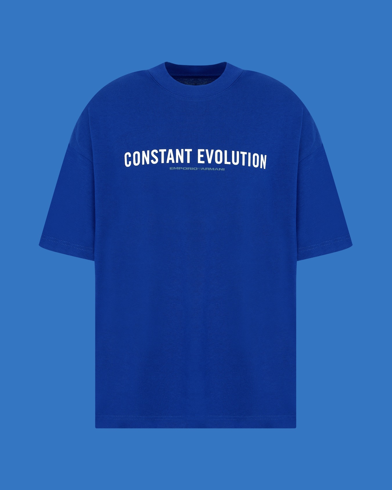 ASV Black Blue capsule collection organic-jersey slogan T-shirt Slide 0