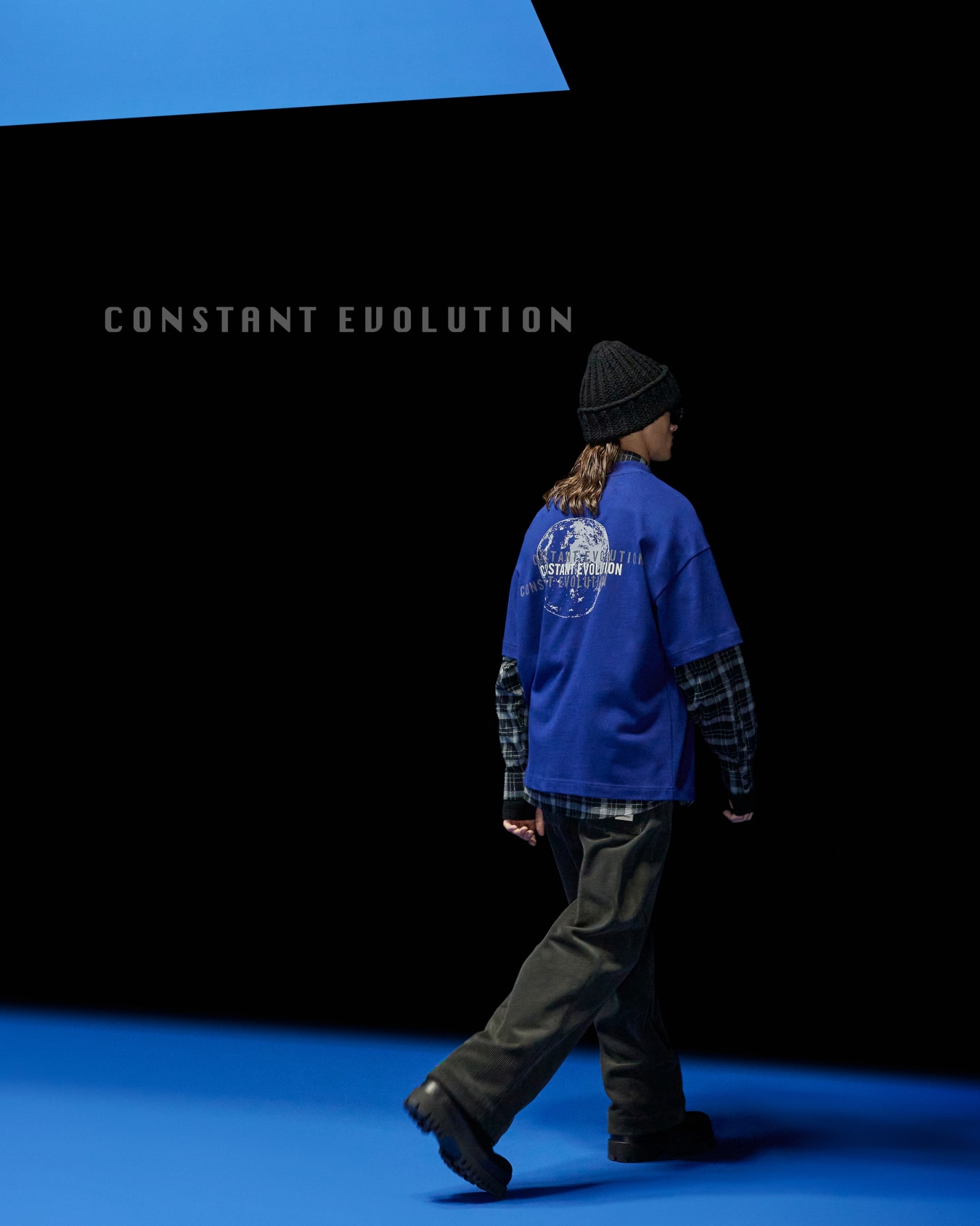 ASV Black Blue capsule collection organic-jersey slogan T-shirt Slide 5