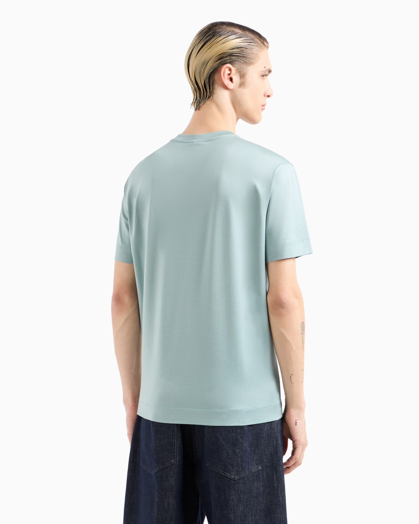 Gestreiftes Jersey-T-Shirt aus Lyocell-Mischung Folie 2
