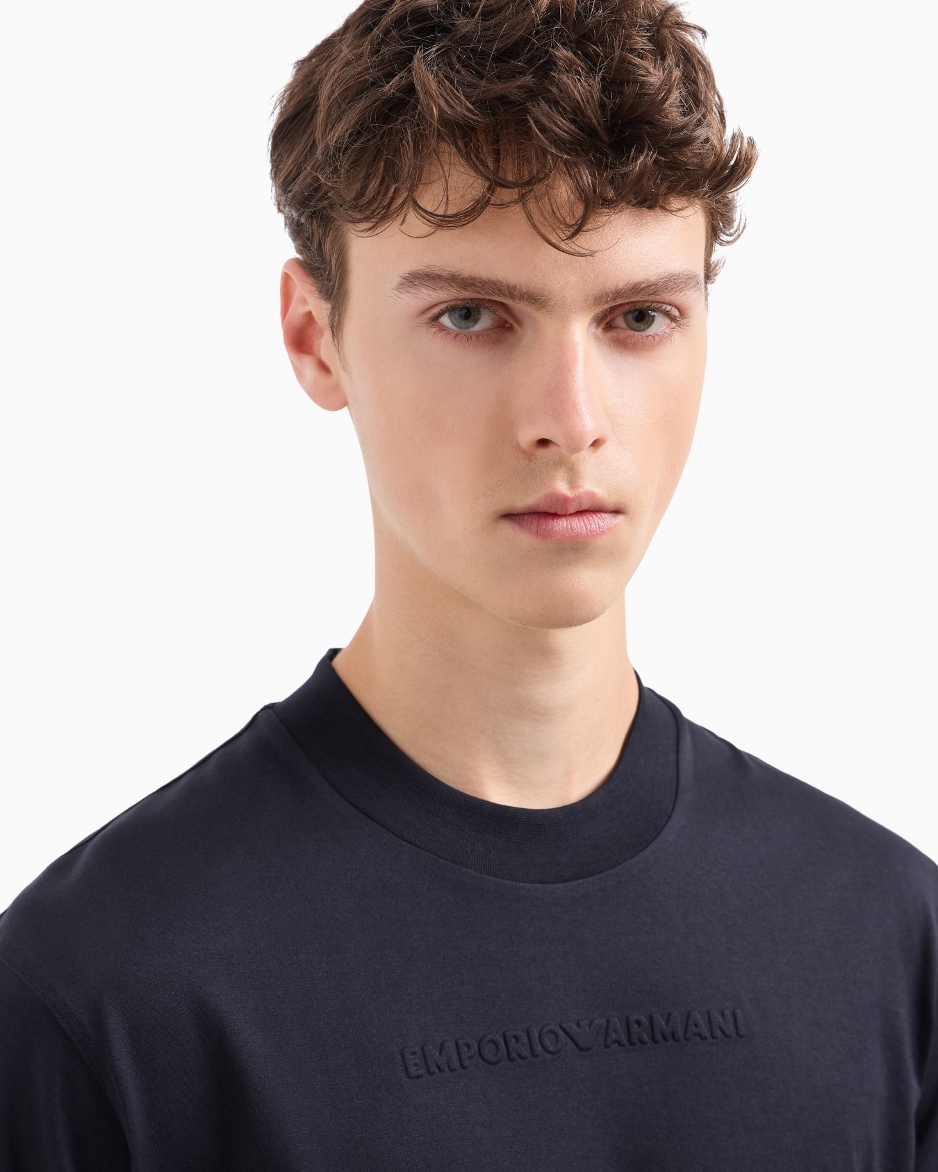 Pima-jersey T-shirt with ASV domed logo Slide 4