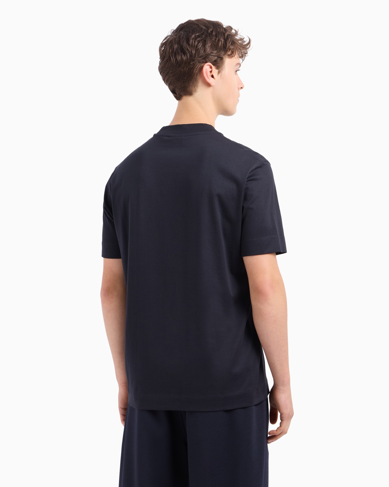 Pima-jersey T-shirt with ASV domed logo Slide 2