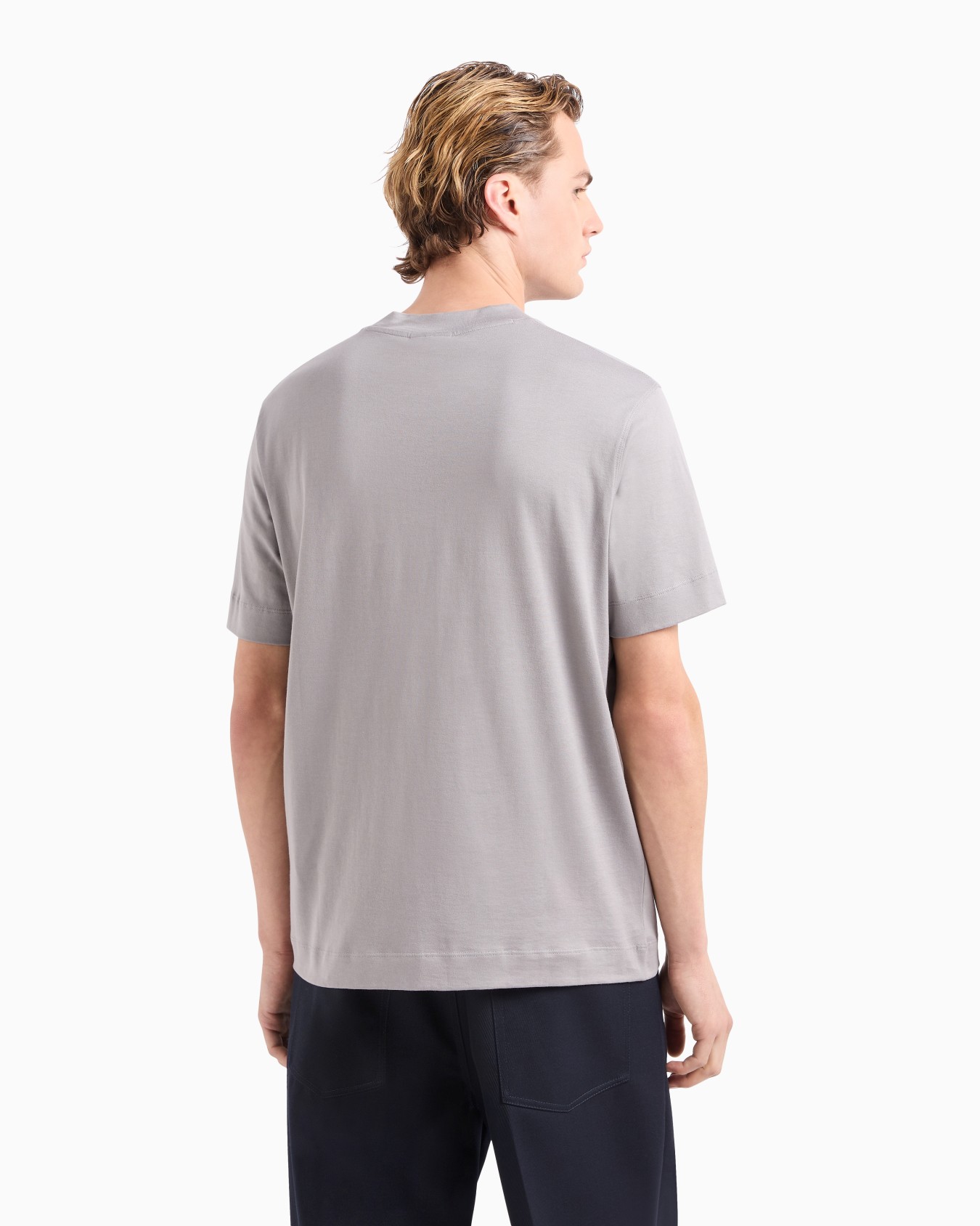 T-shirt en jersey léger avec logo brodé en relief ASV Diapositive 2