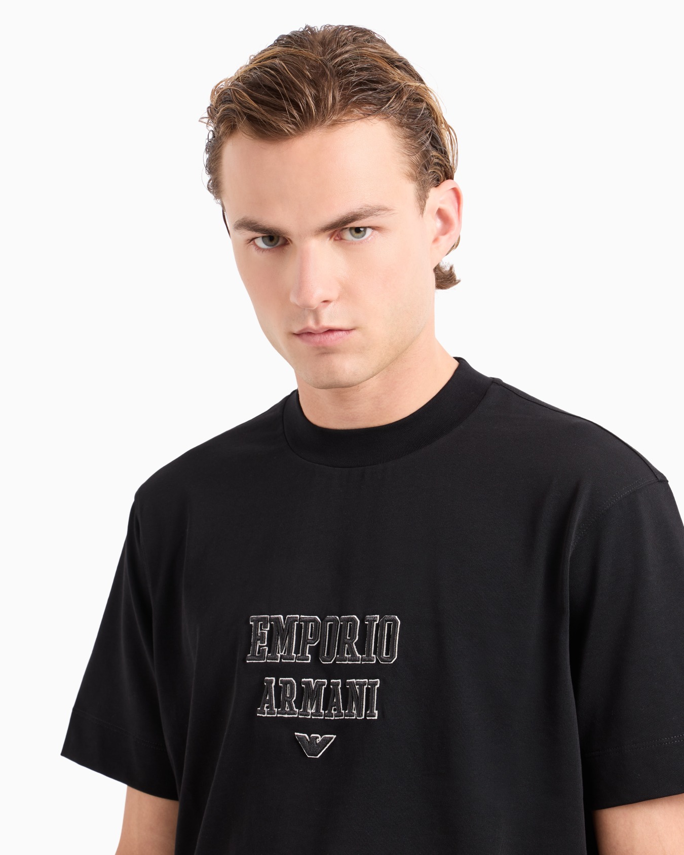 T-shirt en jersey épais avec logo brodé en relief ASV Diapositive 4