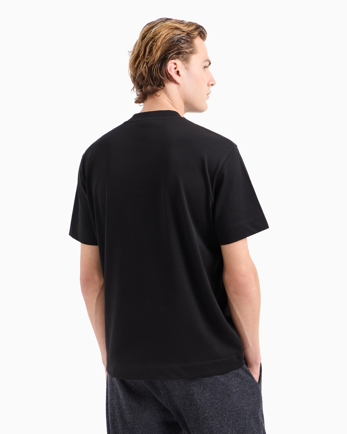 T-shirt en jersey épais avec logo brodé en relief ASV Diapositive 2