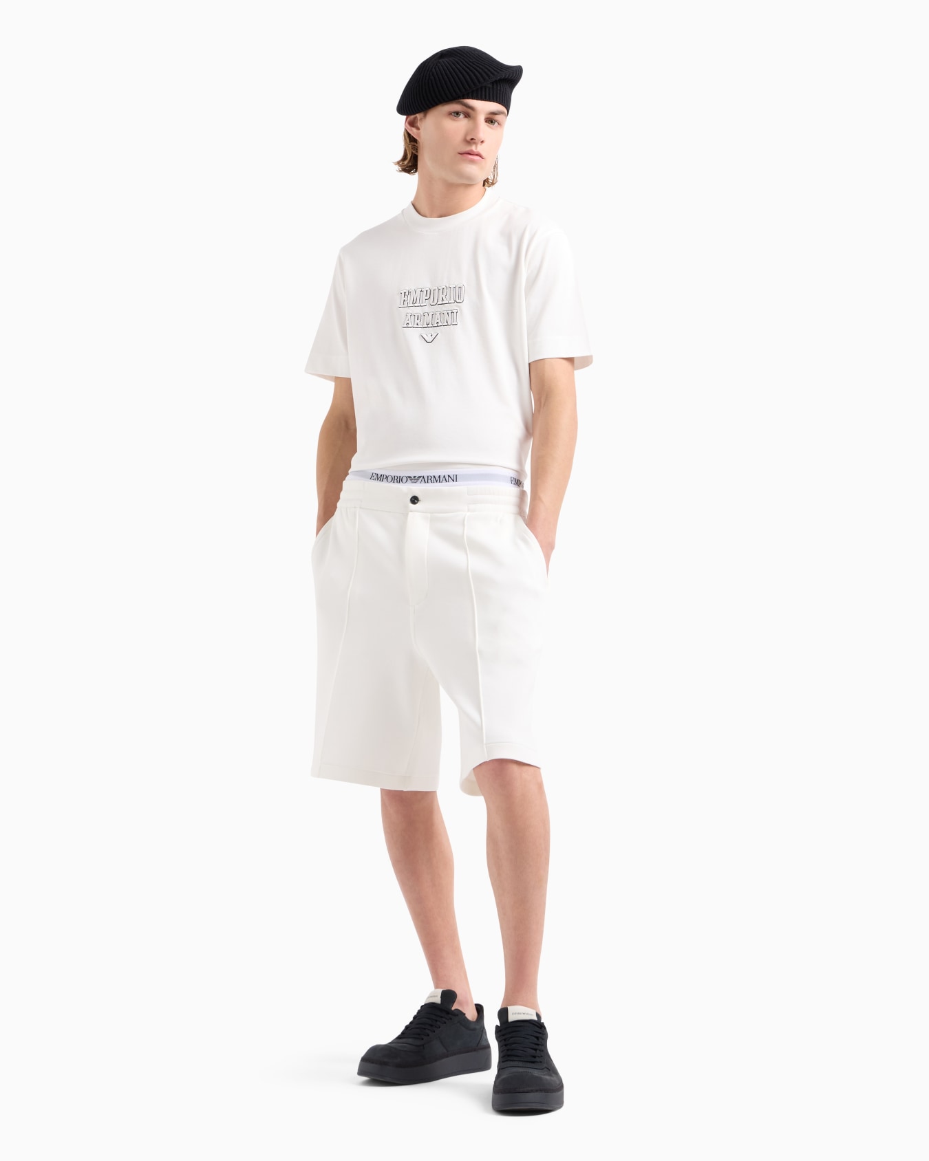 T-shirt en jersey épais avec logo brodé en relief ASV Diapositive 3
