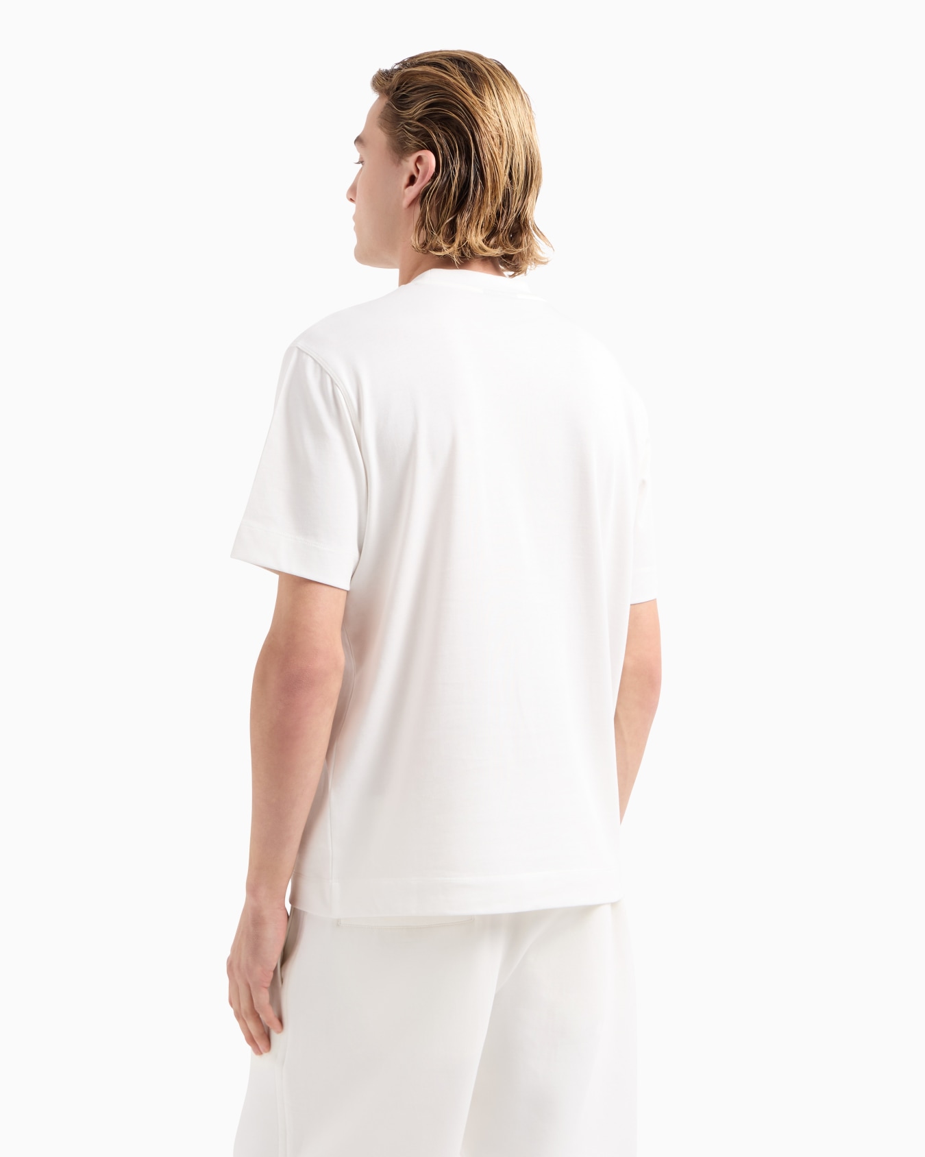 T-shirt en jersey épais avec logo brodé en relief ASV Diapositive 2