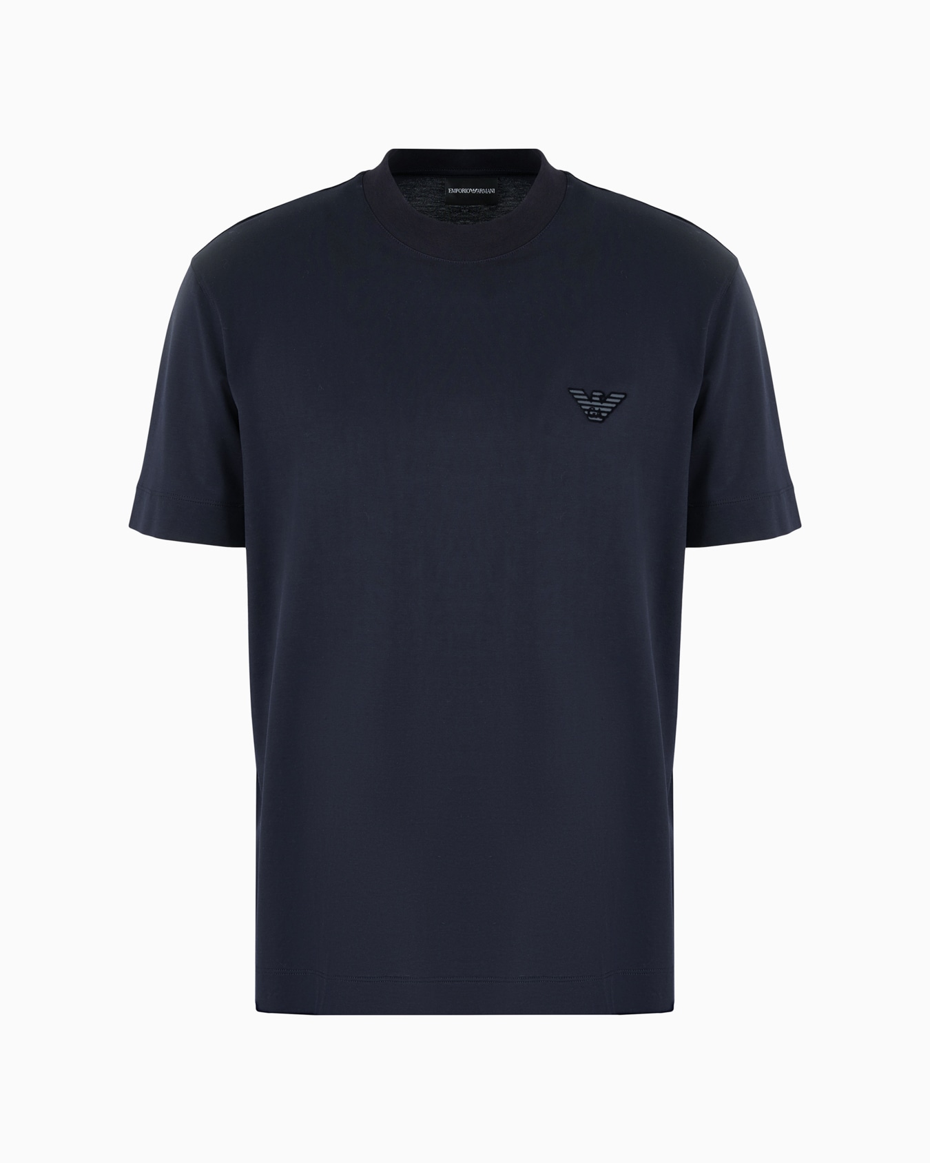 T-shirt en jersey de lyocell mélangé avec logo floqué  Diapositive 0