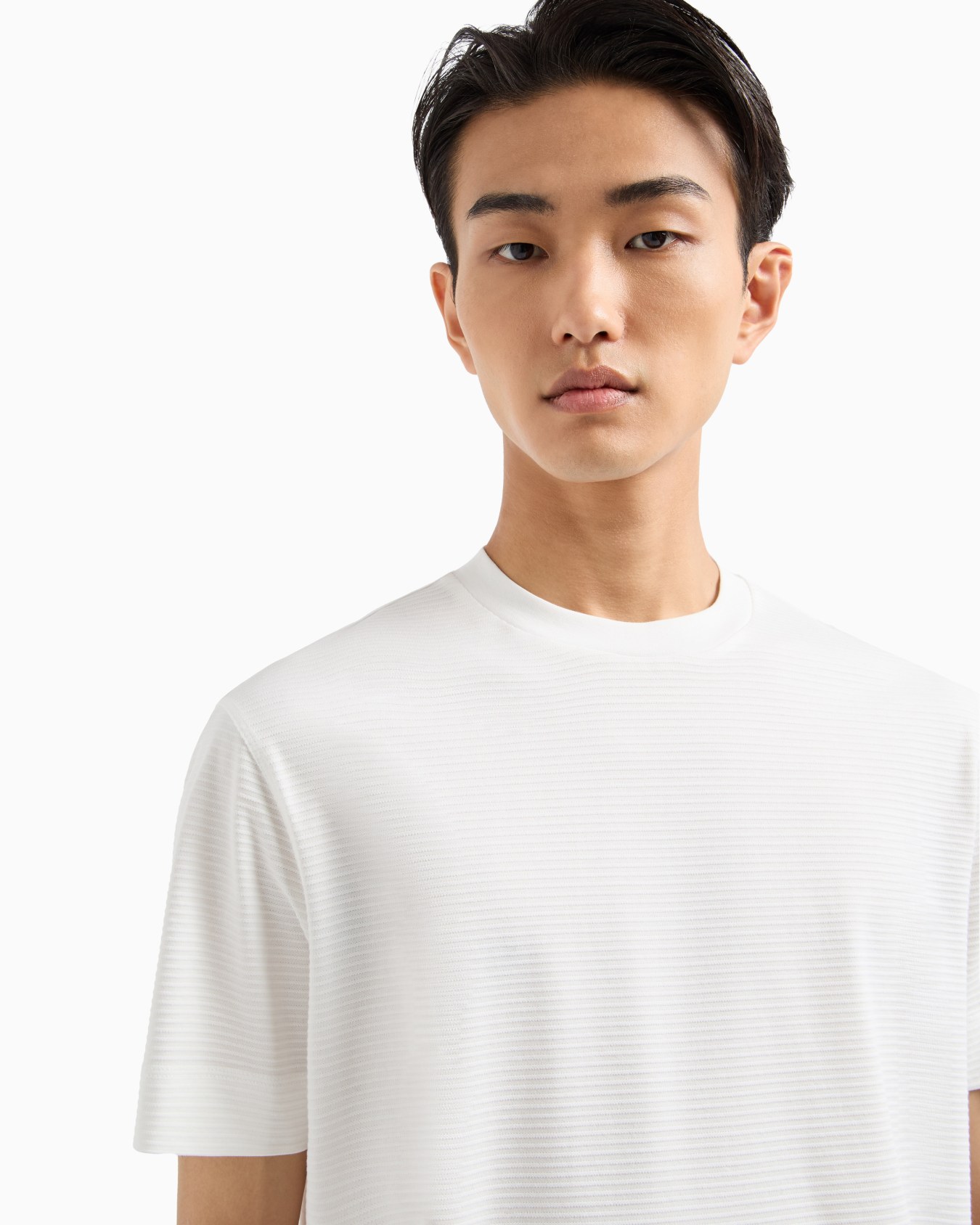 ASV T-Shirt aus Jacquard-Jersey mit 3D-Relief-Effekt Folie 3
