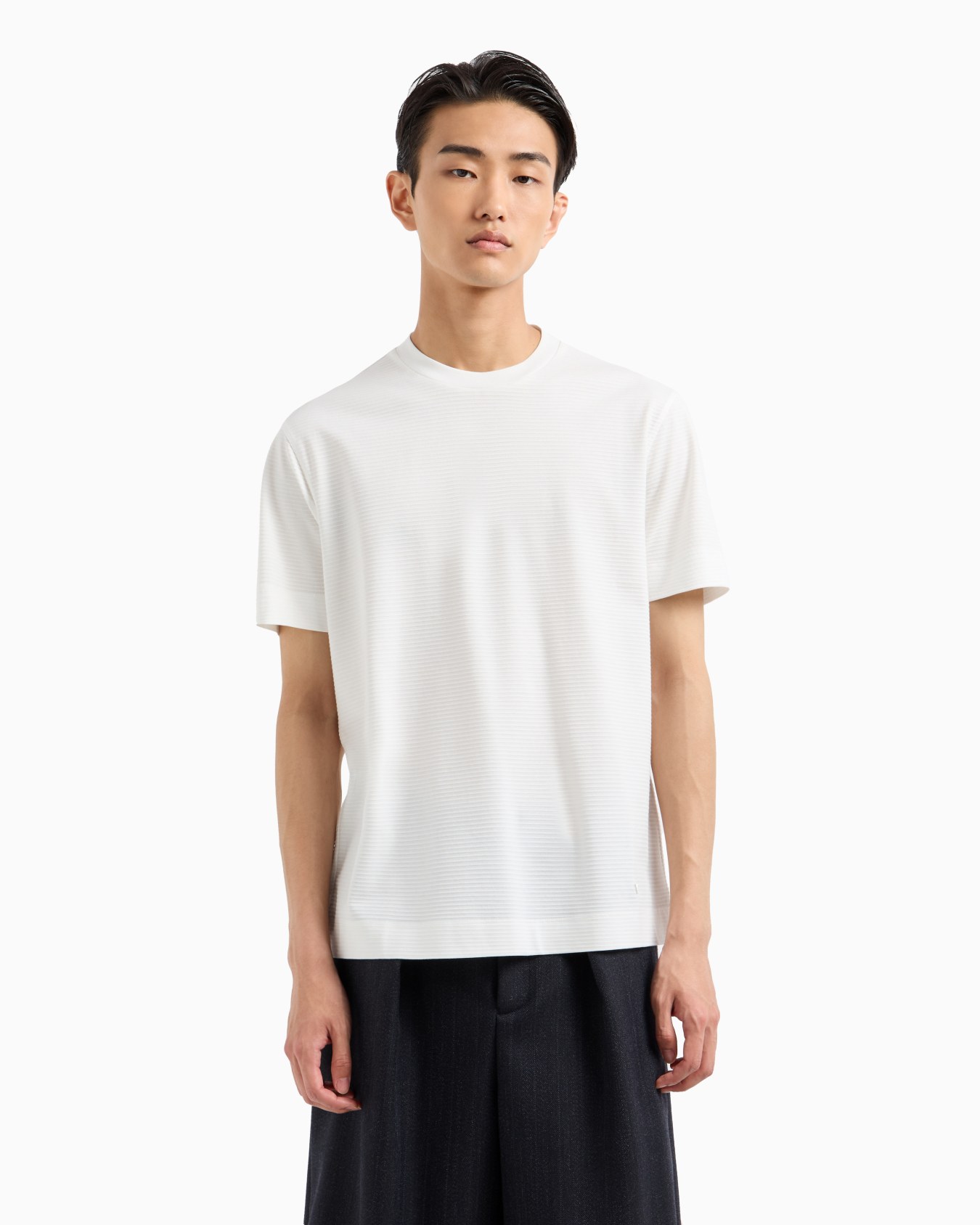 ASV T-Shirt aus Jacquard-Jersey mit 3D-Relief-Effekt Folie 1