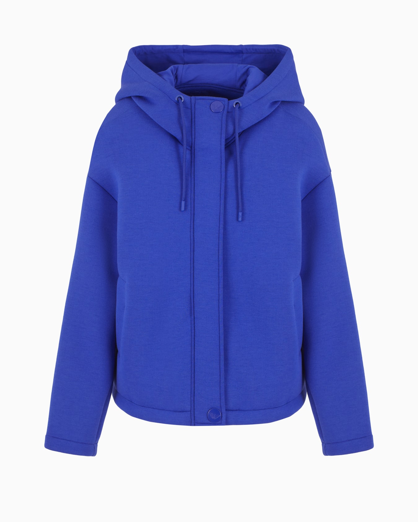 Oversized hooded sweatshirt in scuba fabric Slide 0
