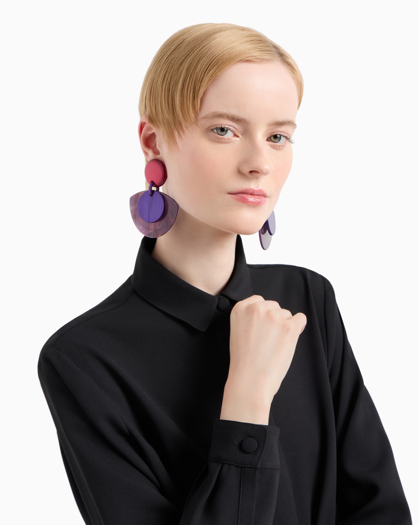 ASV Cropped-Hemd aus recyceltem Krepp-Gewebe mit Rückenspange Folie 4