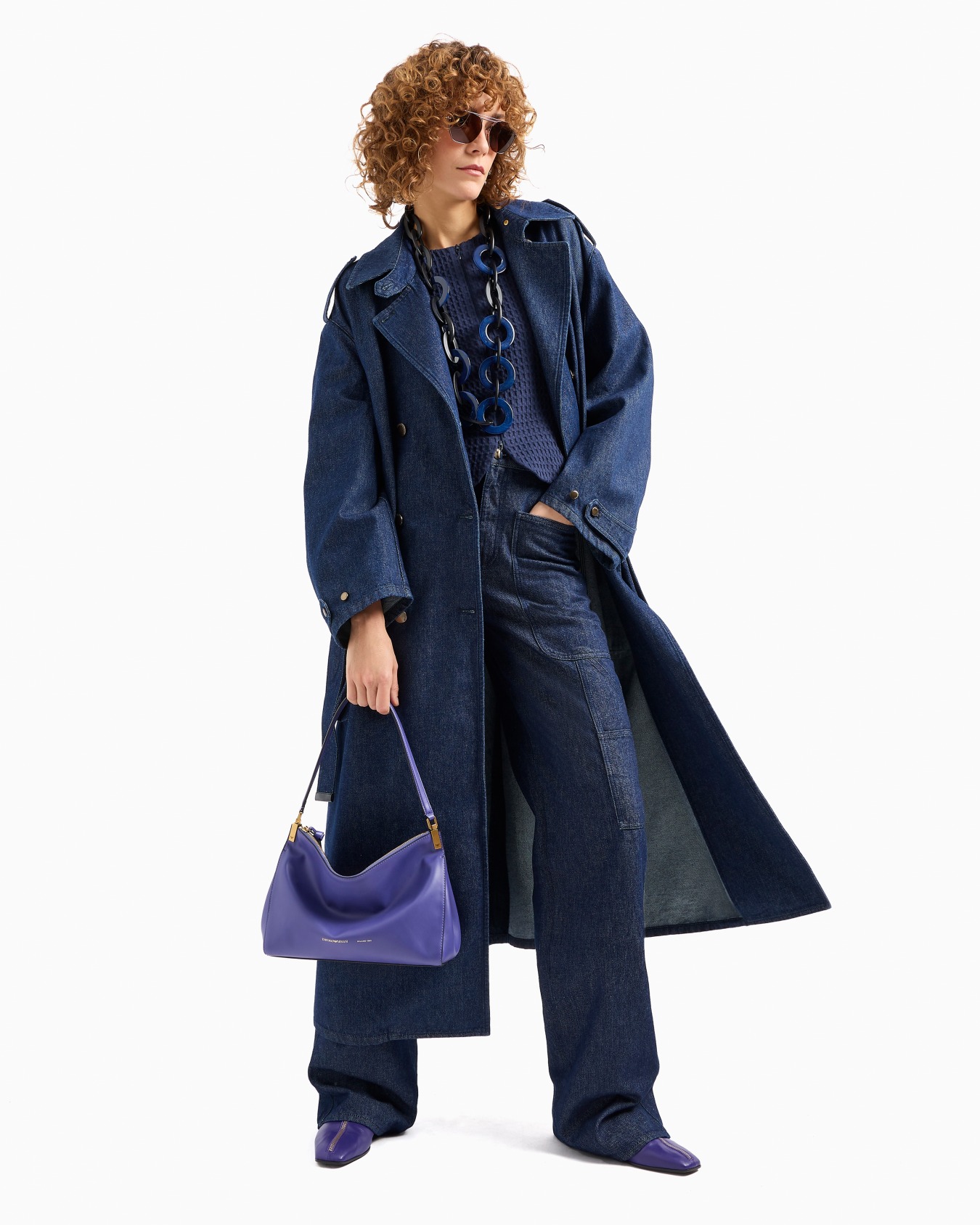 Veste avec fermeture zippée et basque en maille effet gaufré Diapositive 4