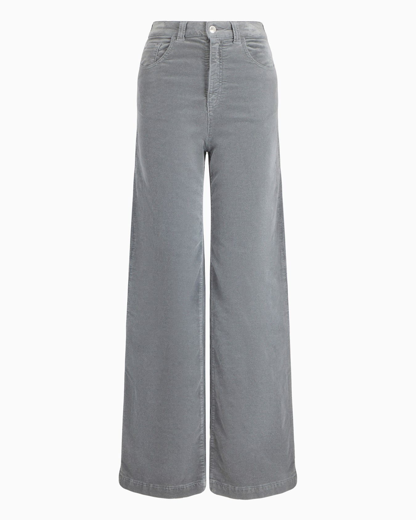J14 high-waisted, wide-leg palazzo trousers in garment-dyed corduroy Slide 0