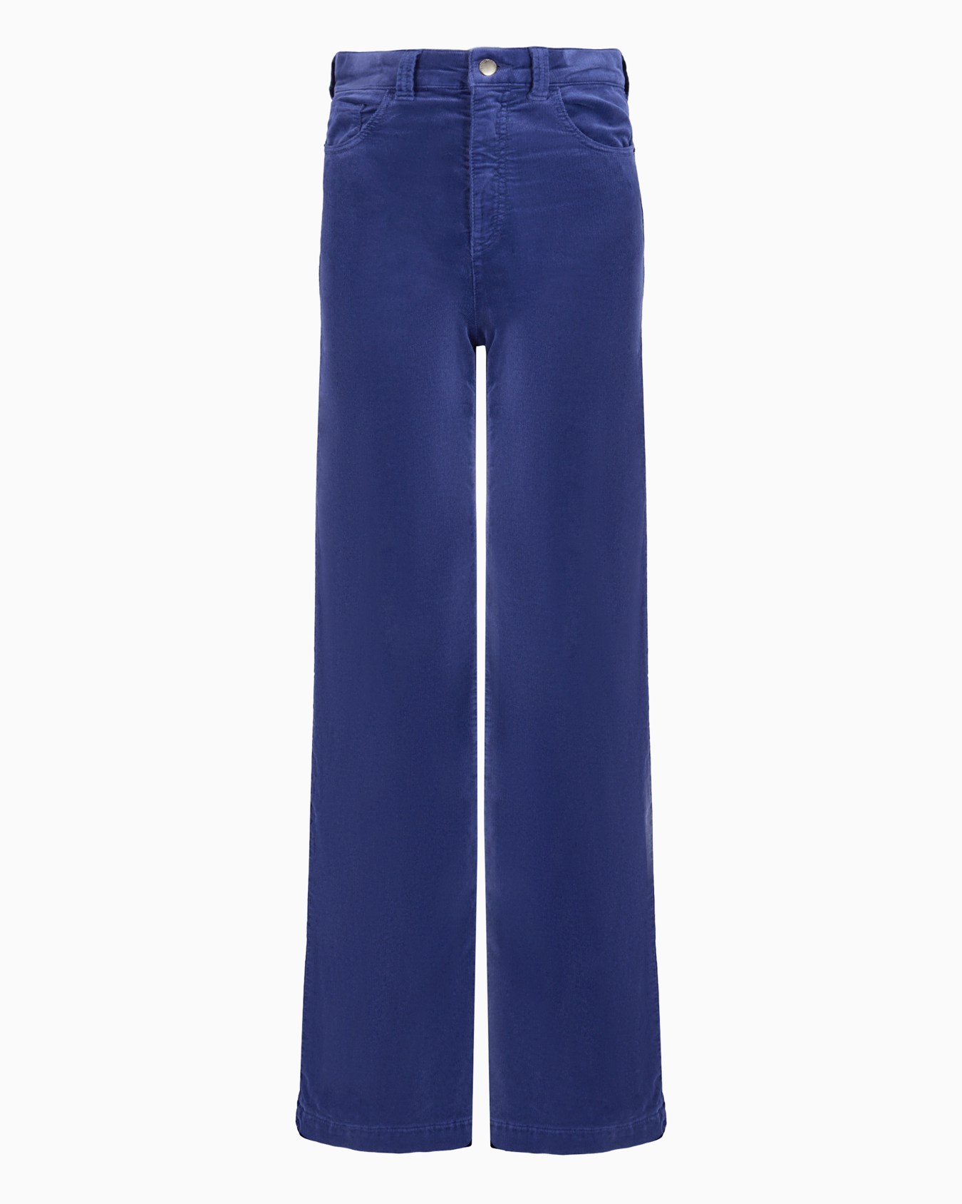 J14 high-waisted, wide-leg palazzo trousers in garment-dyed corduroy Slide 0
