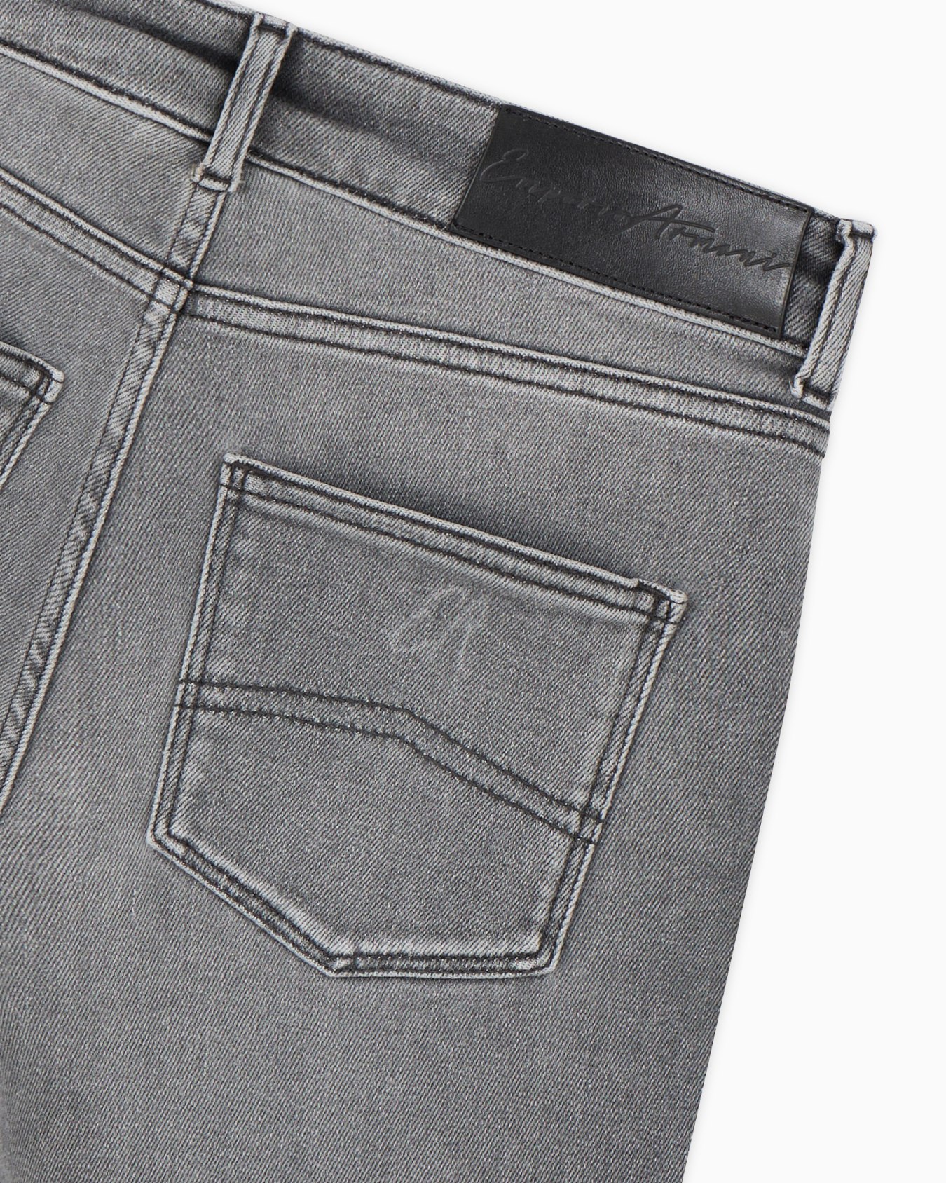 Jean J18 taille haute et jambe skinny en denim stretch biologique aspect usé ASV Diapositive 4