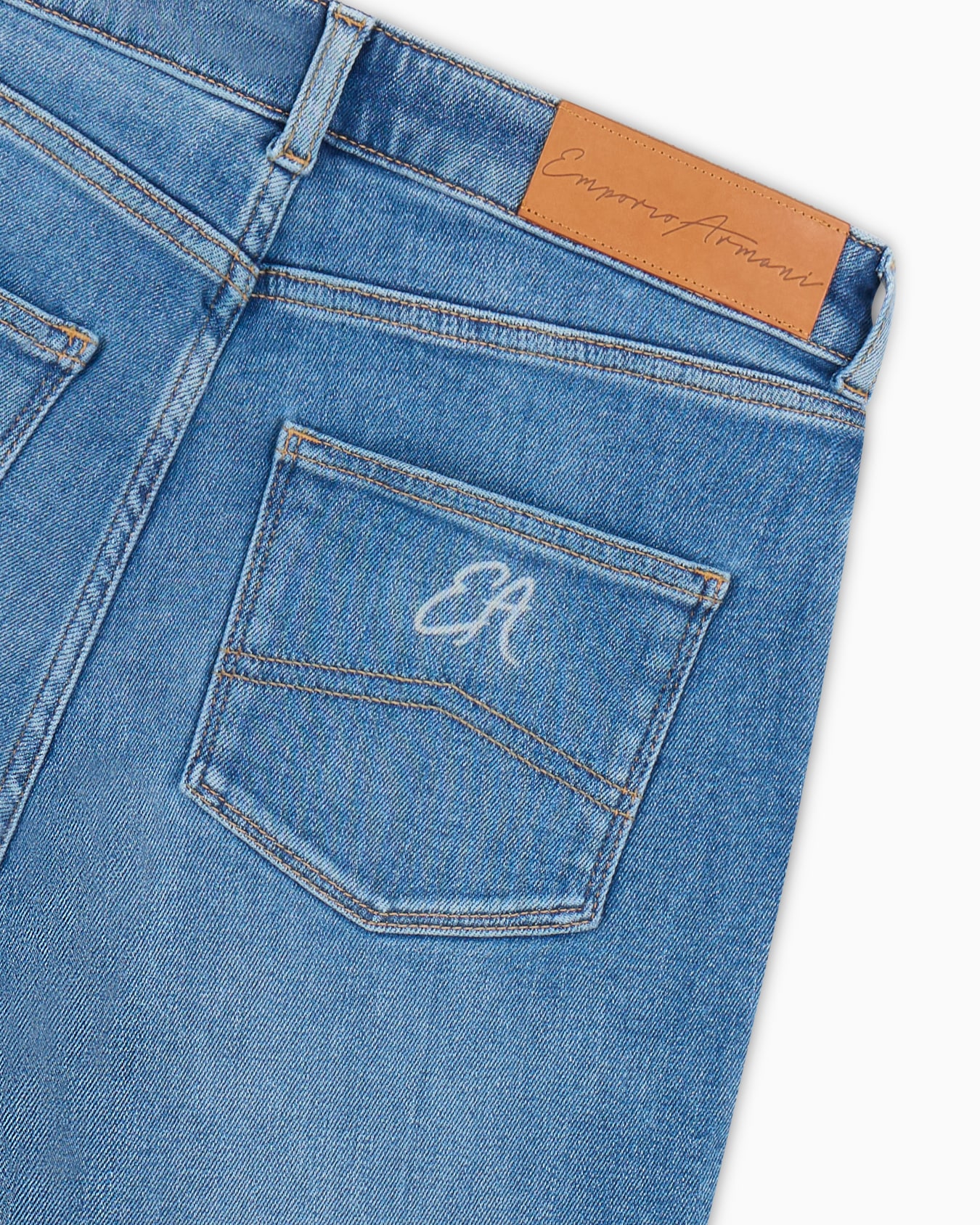 Jean J18 taille haute et jambe skinny en denim stretch biologique aspect usé ASV Diapositive 4