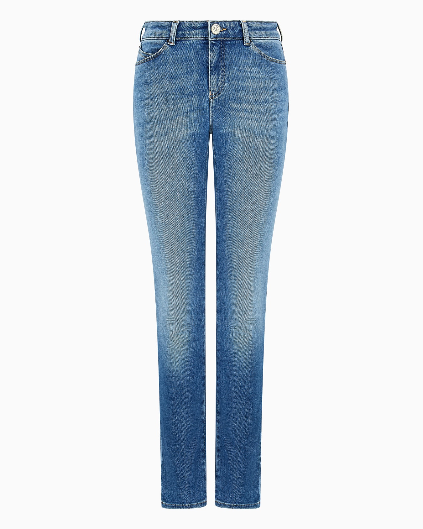 Jean J18 taille haute et jambe skinny en denim stretch biologique aspect usé ASV Diapositive 0