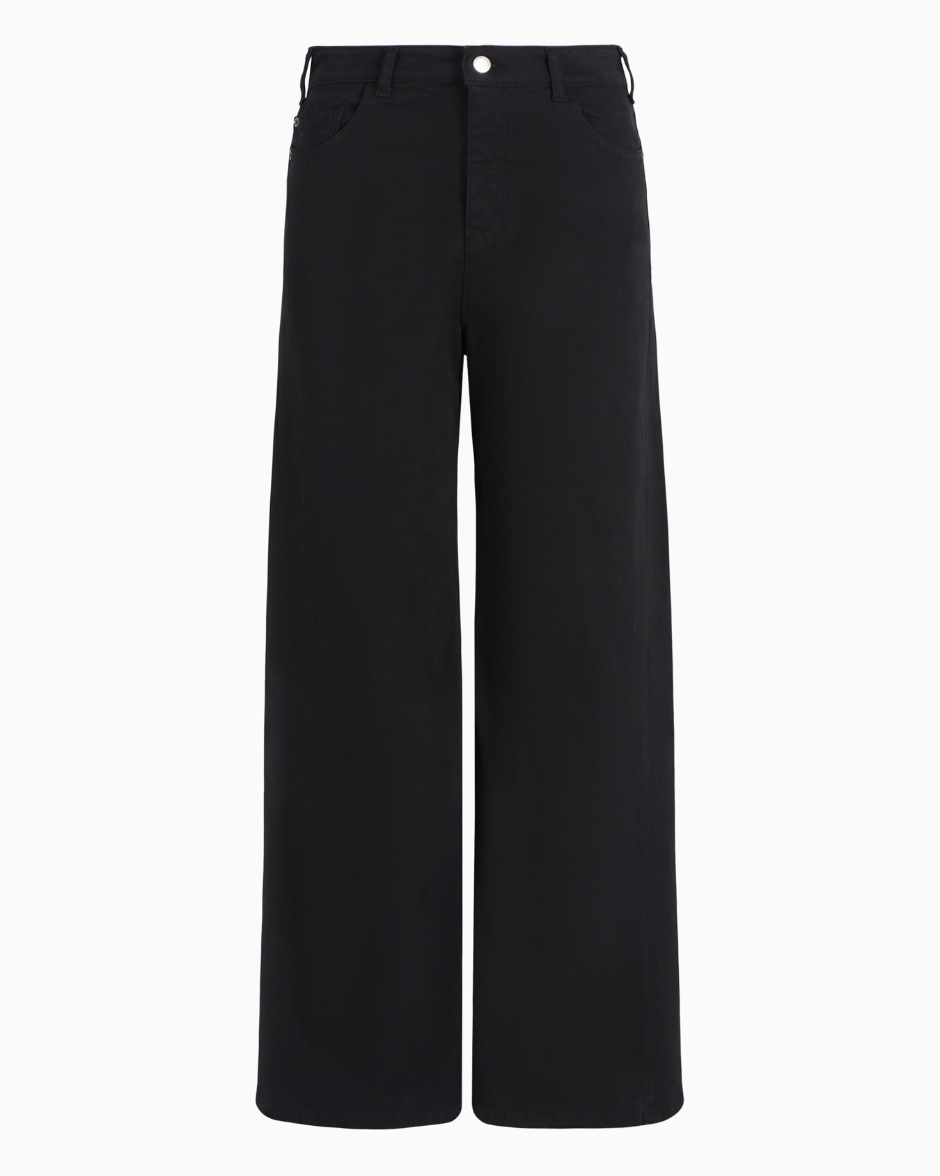 Jean J33 taille mi-haute avec jambe large courte en bull stretch teint en pièce Diapositive 0