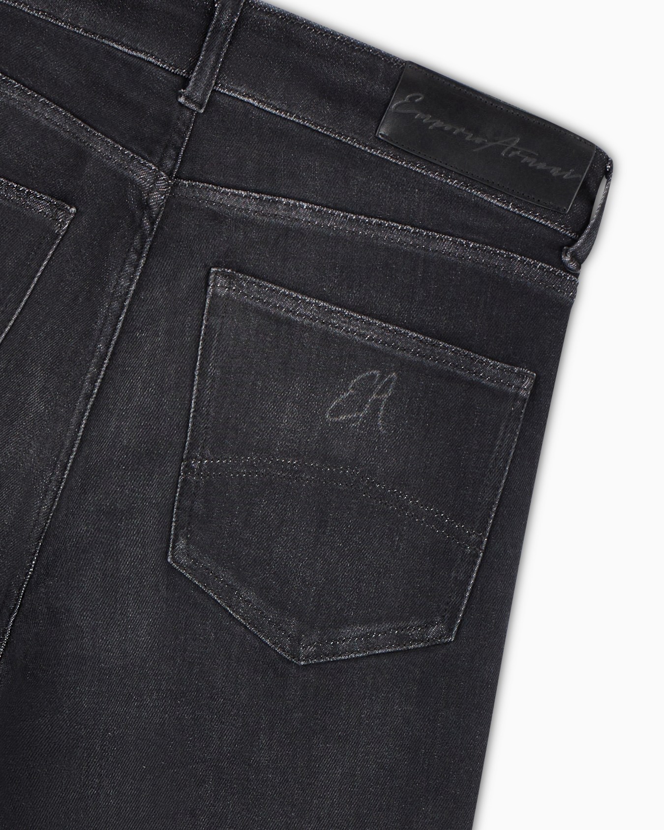 ASV J47 mid-high rise jeans with a flared leg in a worn-look organic stretch denim Slide 4