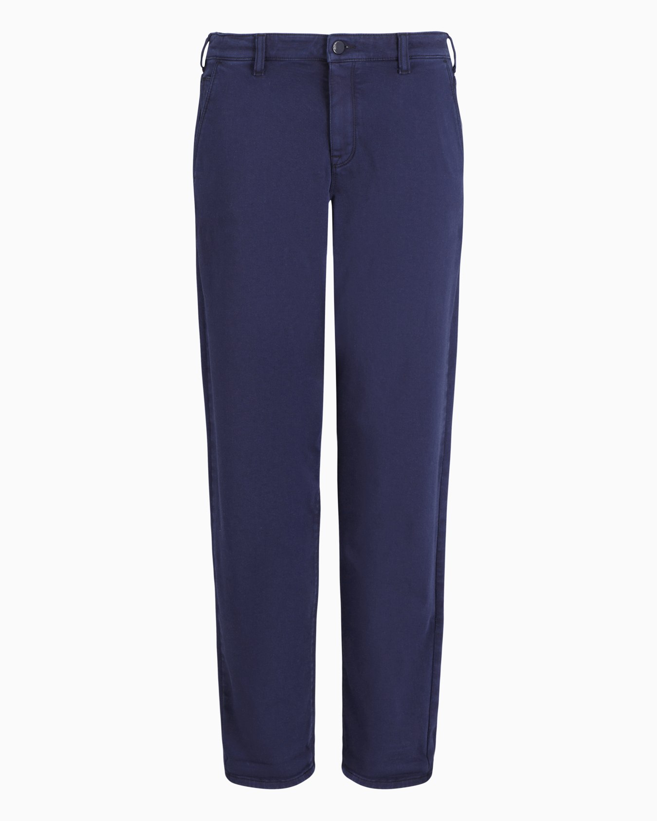 Pantalon J5A taille mi-haute et jambe décontractée en jersey avec arrière en denim Diapositive 0