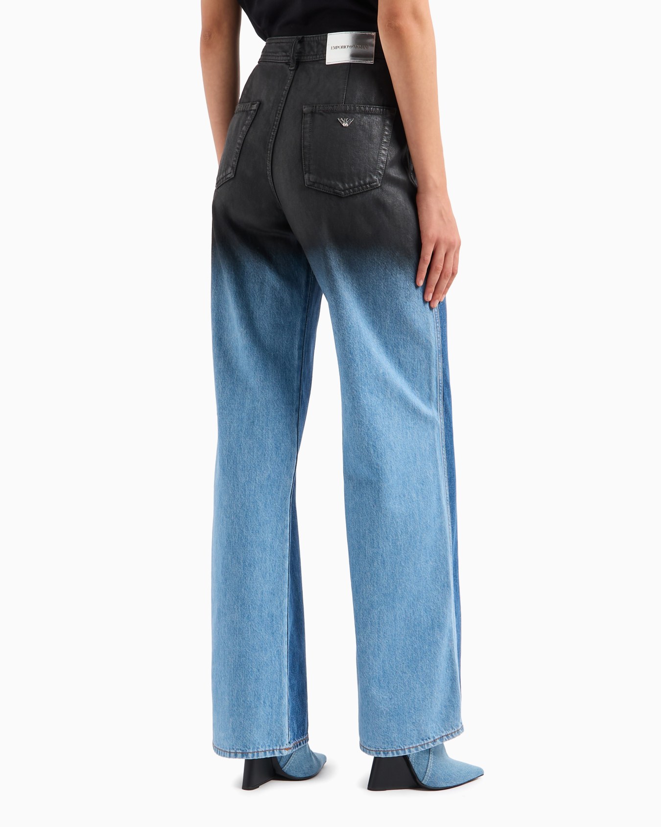 Vaqueros en denim orgánico lavado cápsula Black Blue ASV Diapositiva 2