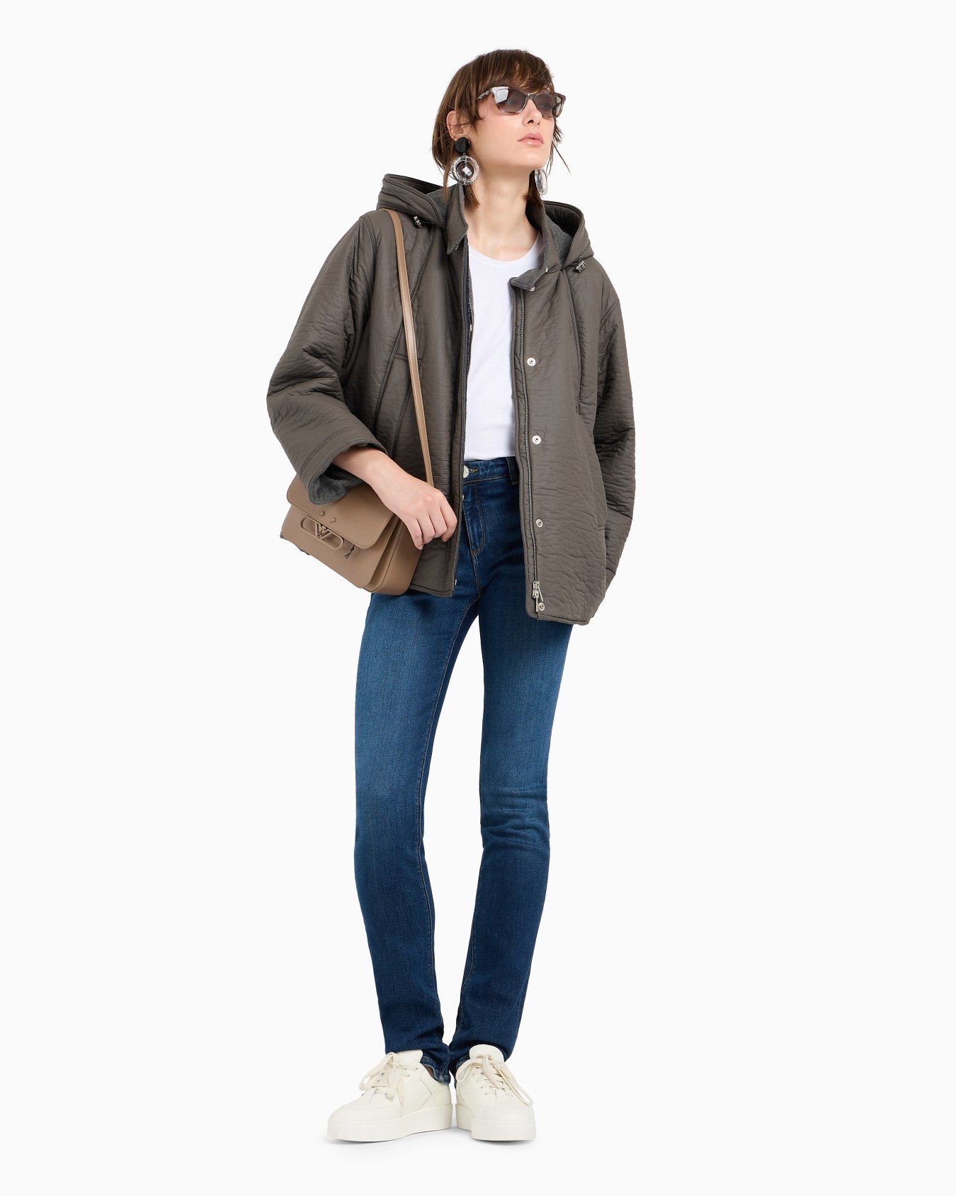 ASV J85 high-waisted slim straight-leg jeans in a worn-look organic stretch denim Slide 3