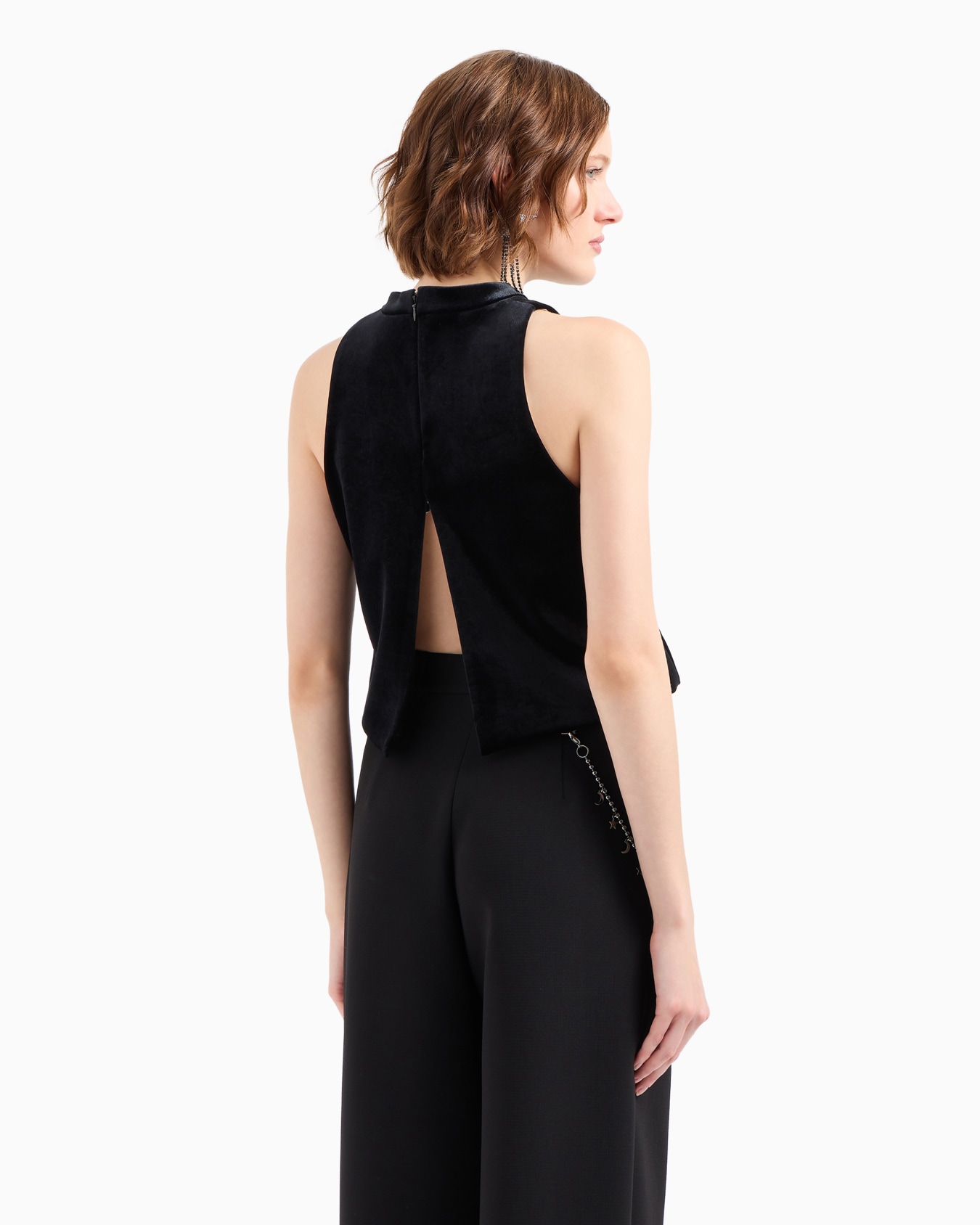 Top en jersey chenille avec broche à maxi volants en organza Capsule Moon Diapositive 3