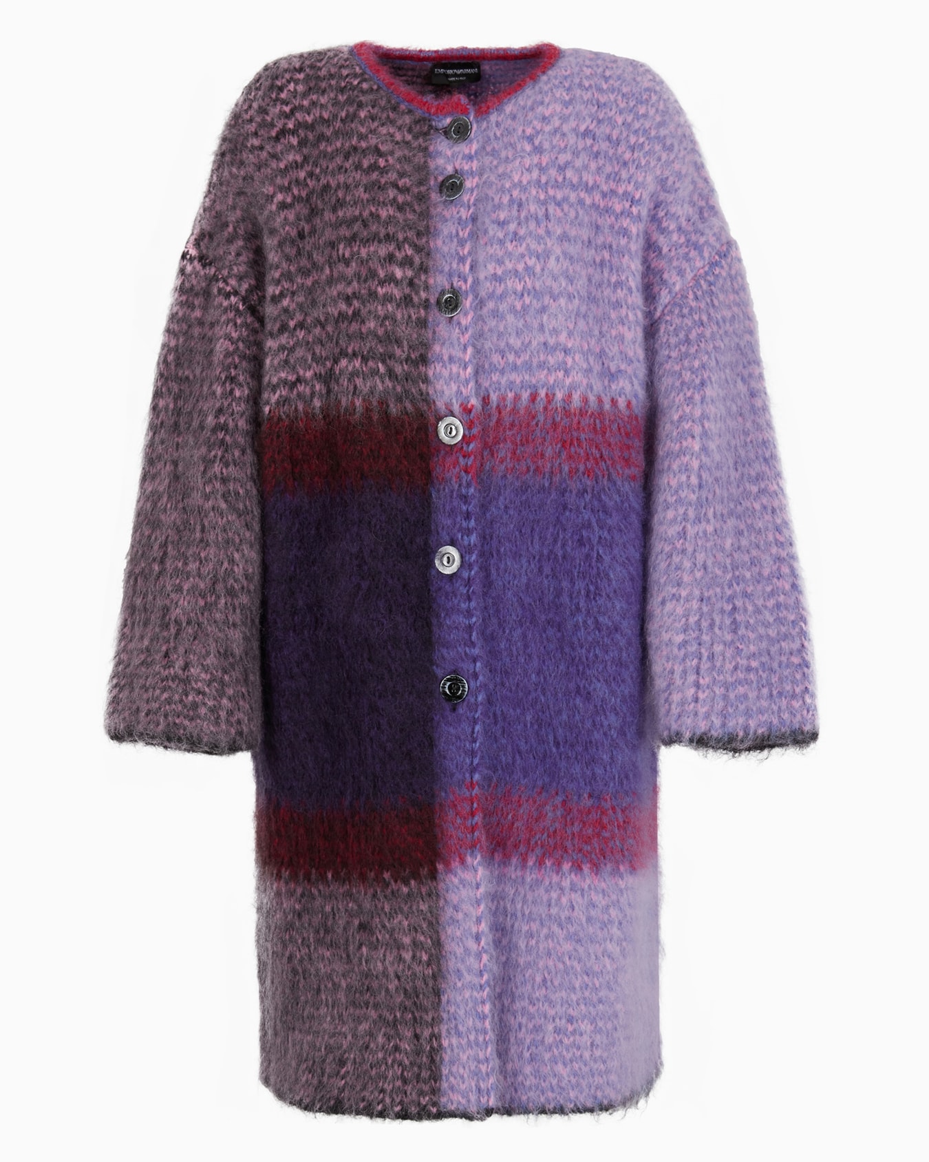 Manteau en piqué de mohair gazé à motif jacquard ASV Diapositive 0
