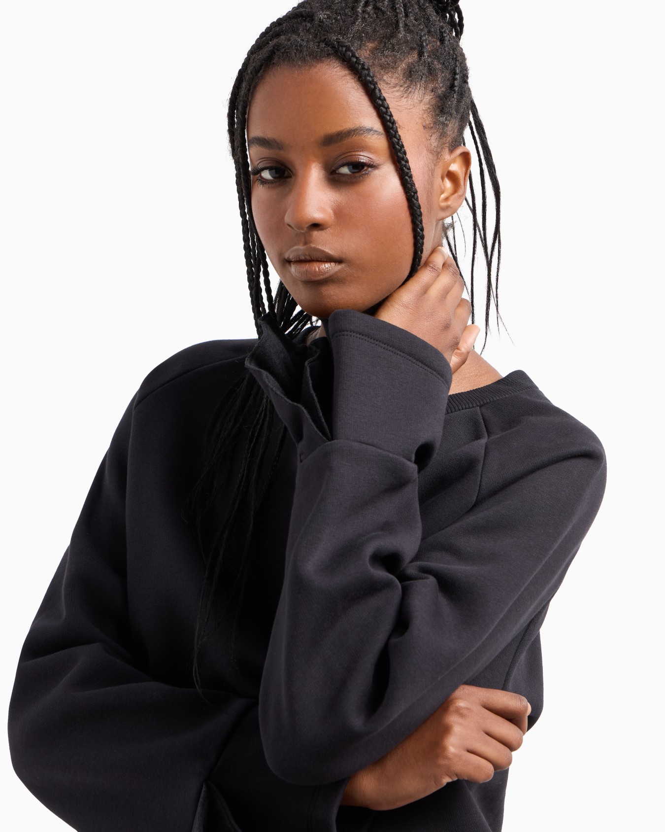 ASV organic jersey sweatshirt with ruffles Slide 4